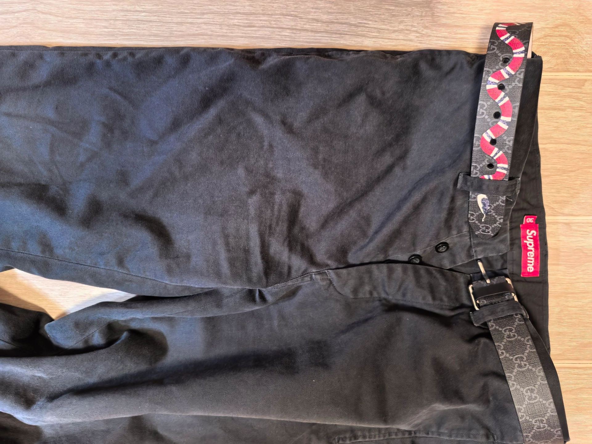 custom review-GUCCI GG Ремни из холщовой кожи Мужской