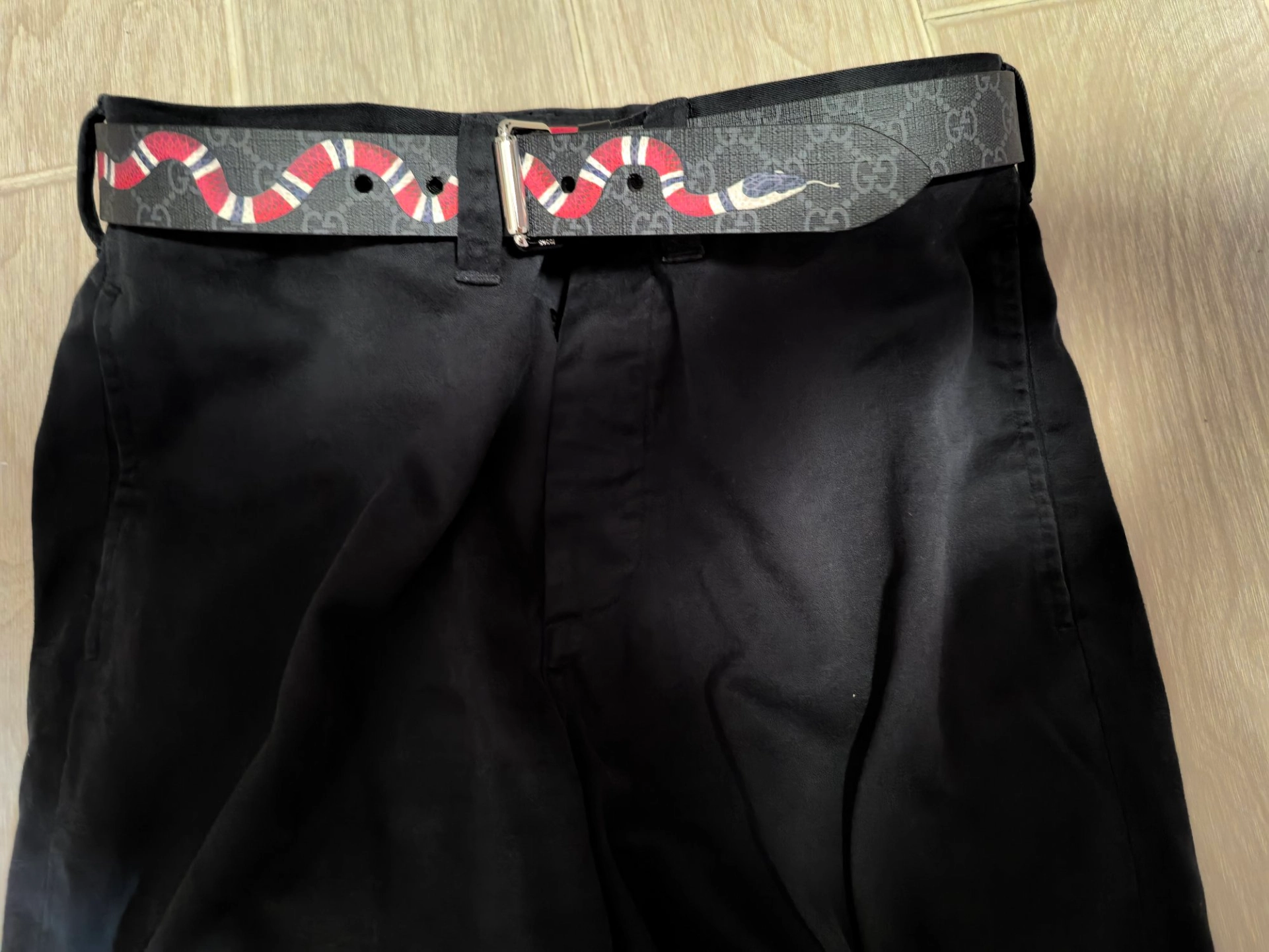 custom review-GUCCI GG Ремни из холщовой кожи Мужской