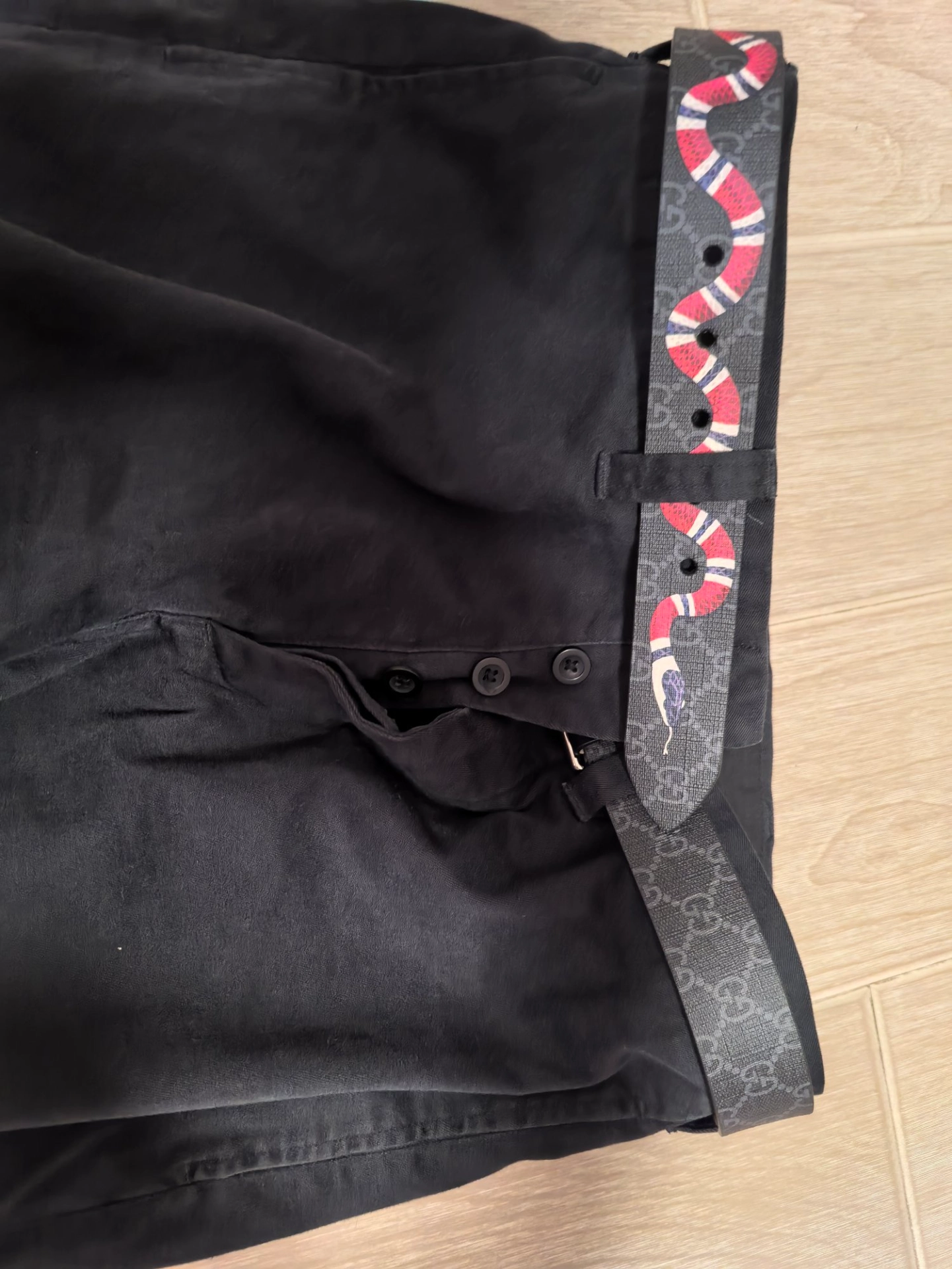 custom review-GUCCI GG Ремни из холщовой кожи Мужской
