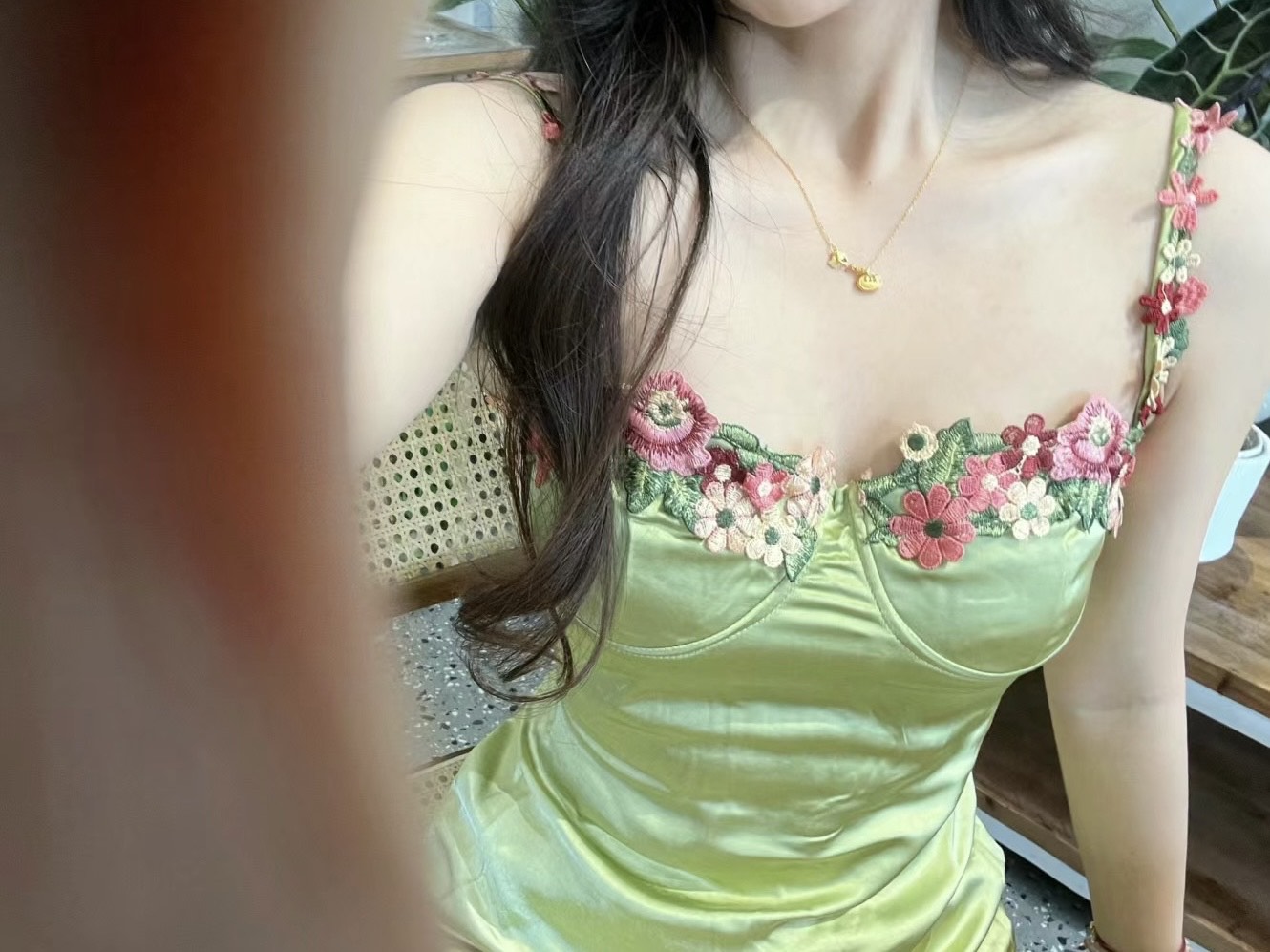 custom review-PRINCESS POLLY KENZIE Макси Платье Слип Платье Женское Авокадо Зеленый