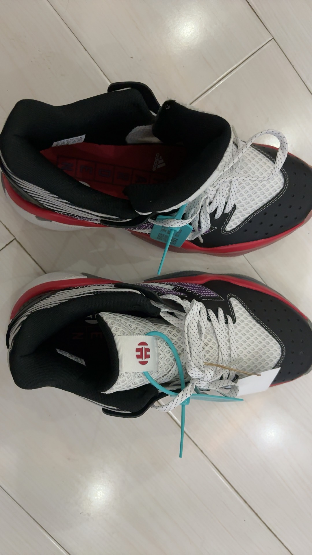 custom review-Adidas Harden Stepback 1 Амортизирующие низкие баскетбольные кроссовки с противоскользящим покрытием мужские черные фиолетовые красные