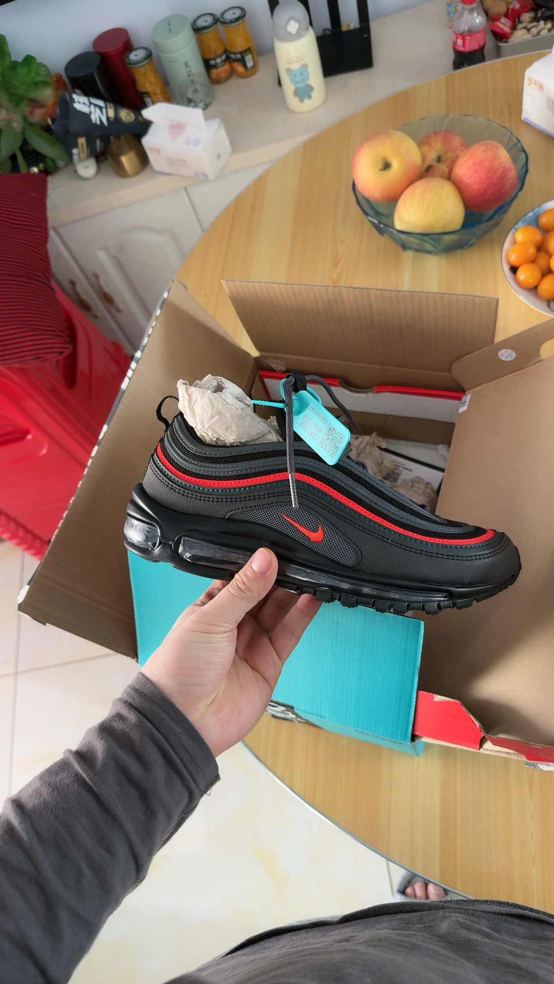 custom review-Nike Air Max 97 Low Топ Casual Унисекс Черный