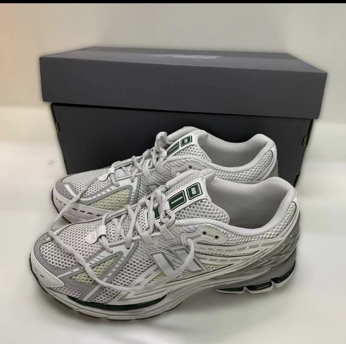 custom review-New Balance NB 1906R противоскользящий устойчивый к истиранию дышащий низкий топ повседневный унисекс серый белый