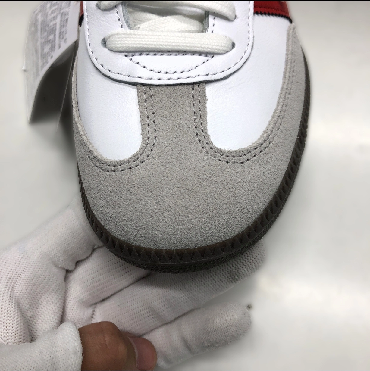 custom review-Adidas Originals SAMBA OG Low Топ Скейтборд Кроссовки Унисекс Белый Красный