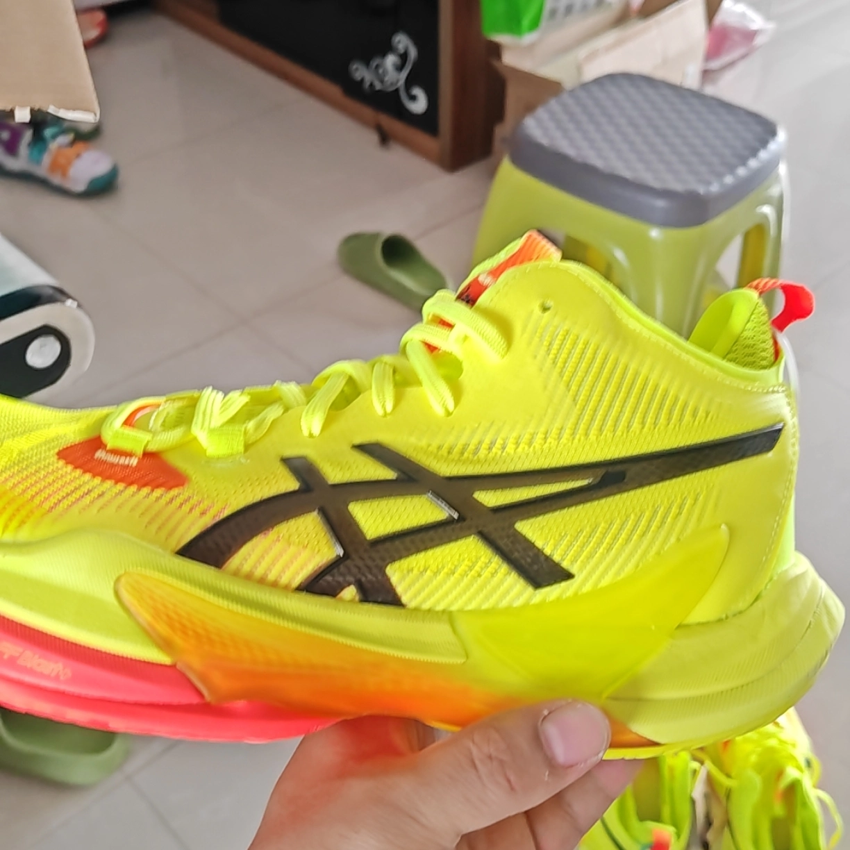 custom review-ASICS Metarise 2 Paris Safety Yellow Black