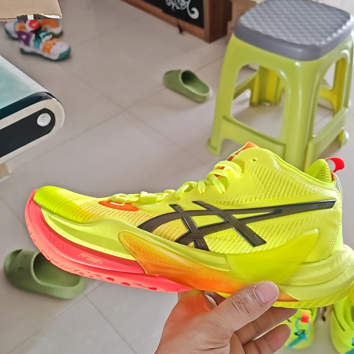 custom review-ASICS Metarise 2 Paris Safety Yellow Black