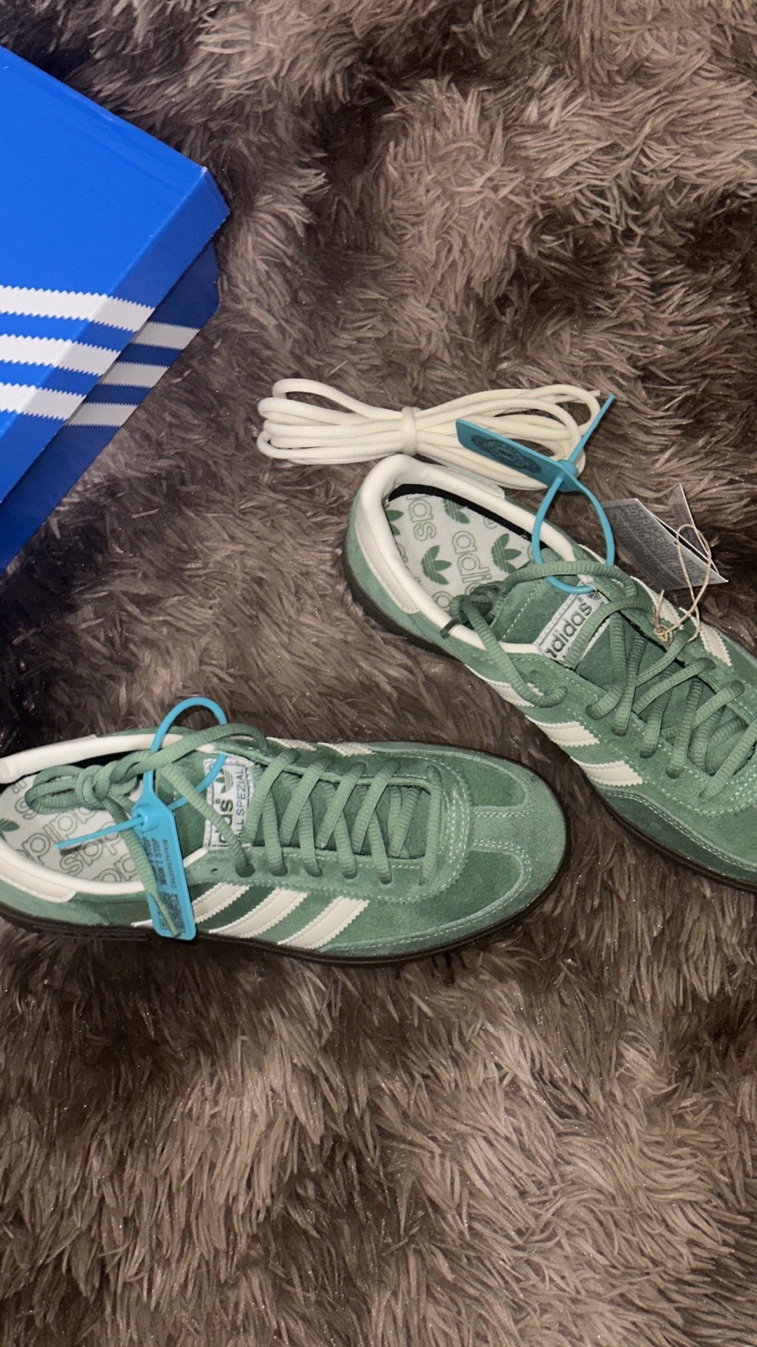 custom review-Adidas Originals HANDBALL SPEZIAL Низкие Кроссовки для скейтбординга Унисекс Зеленый Белый
