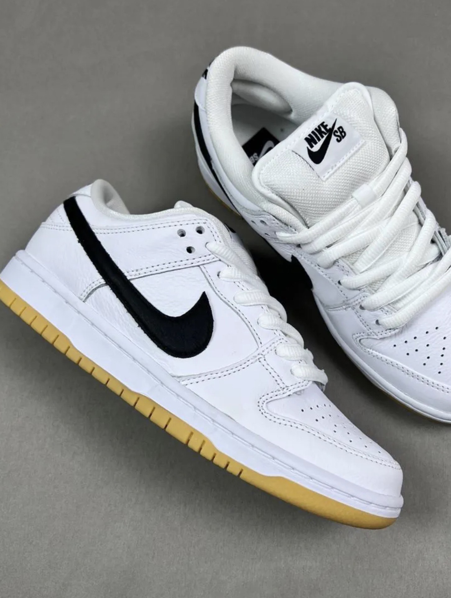 custom review-Nike Dunk SB Low Топ Скейтборд Кроссовки Унисекс Белый Черный