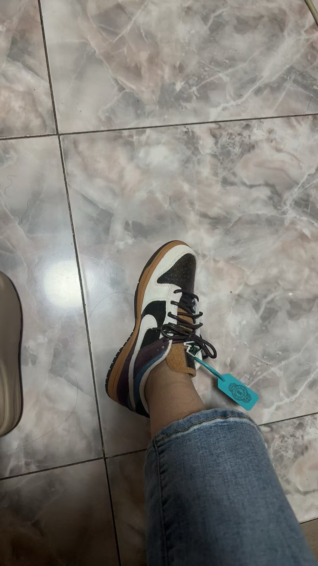 custom review-Nike Dunk Low 'Love Peace' противоскользящие устойчивые к истиранию низкий топ кроссовки для скейтбординга женские коричневый