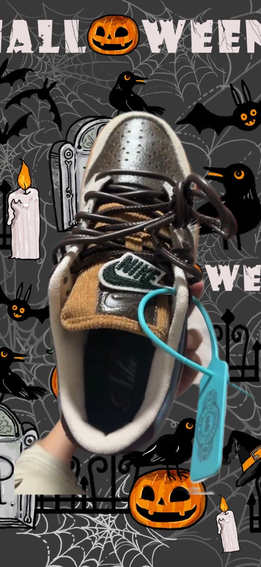 custom review-Nike Dunk Low 'Love Peace' противоскользящие устойчивые к истиранию низкий топ кроссовки для скейтбординга женские коричневый