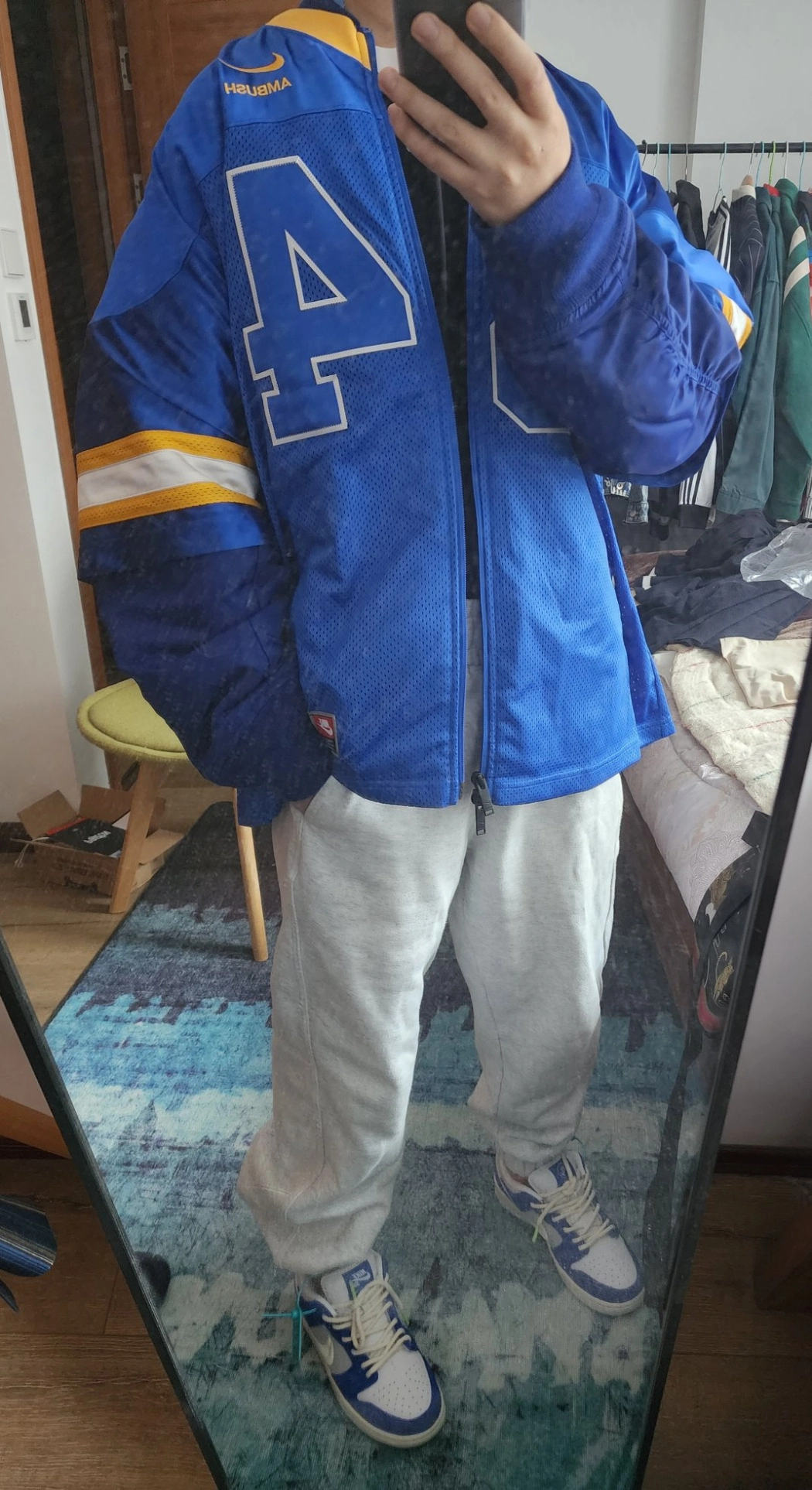 custom review-Nike X AMBUSH Куртка Азиатская версия Унисекс Синий