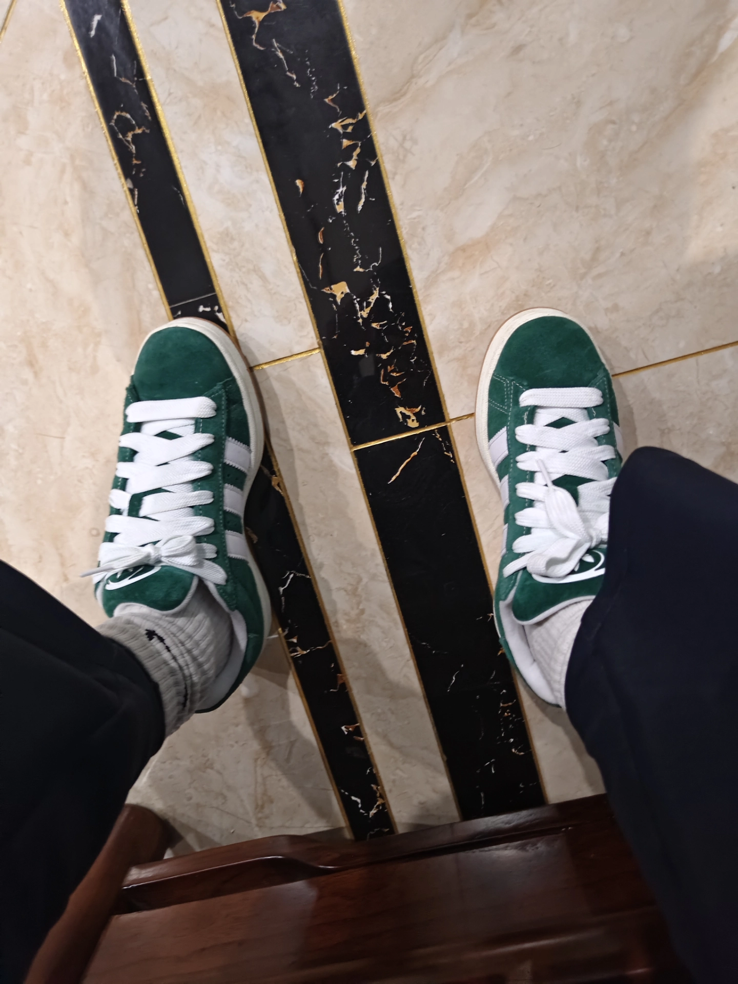 custom review-Adidas Originals CAMPUS 00s Устойчивый к истиранию Низкий Топ Спортивная Повседневная Обувь Унисекс Зеленый Белый