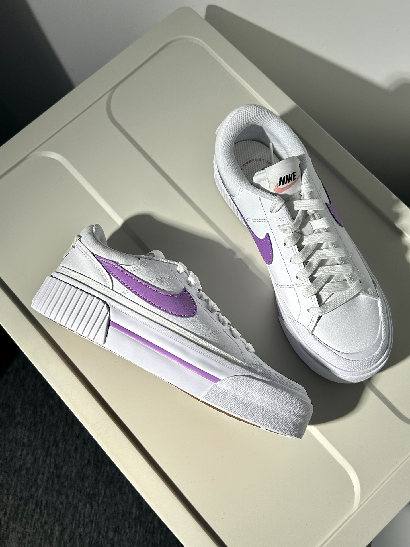 Nike Court Legacy Lift White Rush Fuchsia Women's White/Red