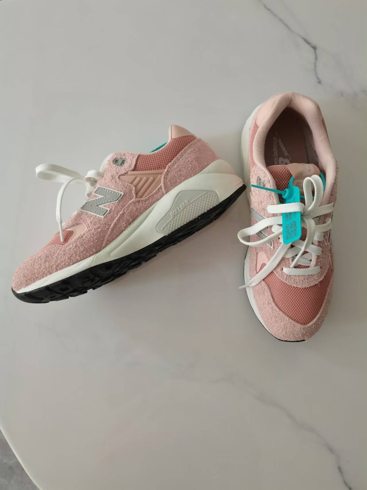 custom review-New Balance NB 580 Устойчивые к истиранию низкие беговые кроссовки унисекс розовые