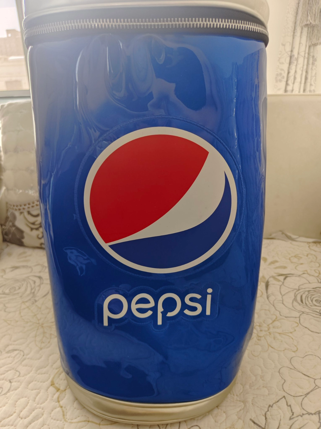 custom review-Pepsi ПУ (полиуретан) Ведро-Формовая Сумка-Рюкзак Унисекс Синий Черный