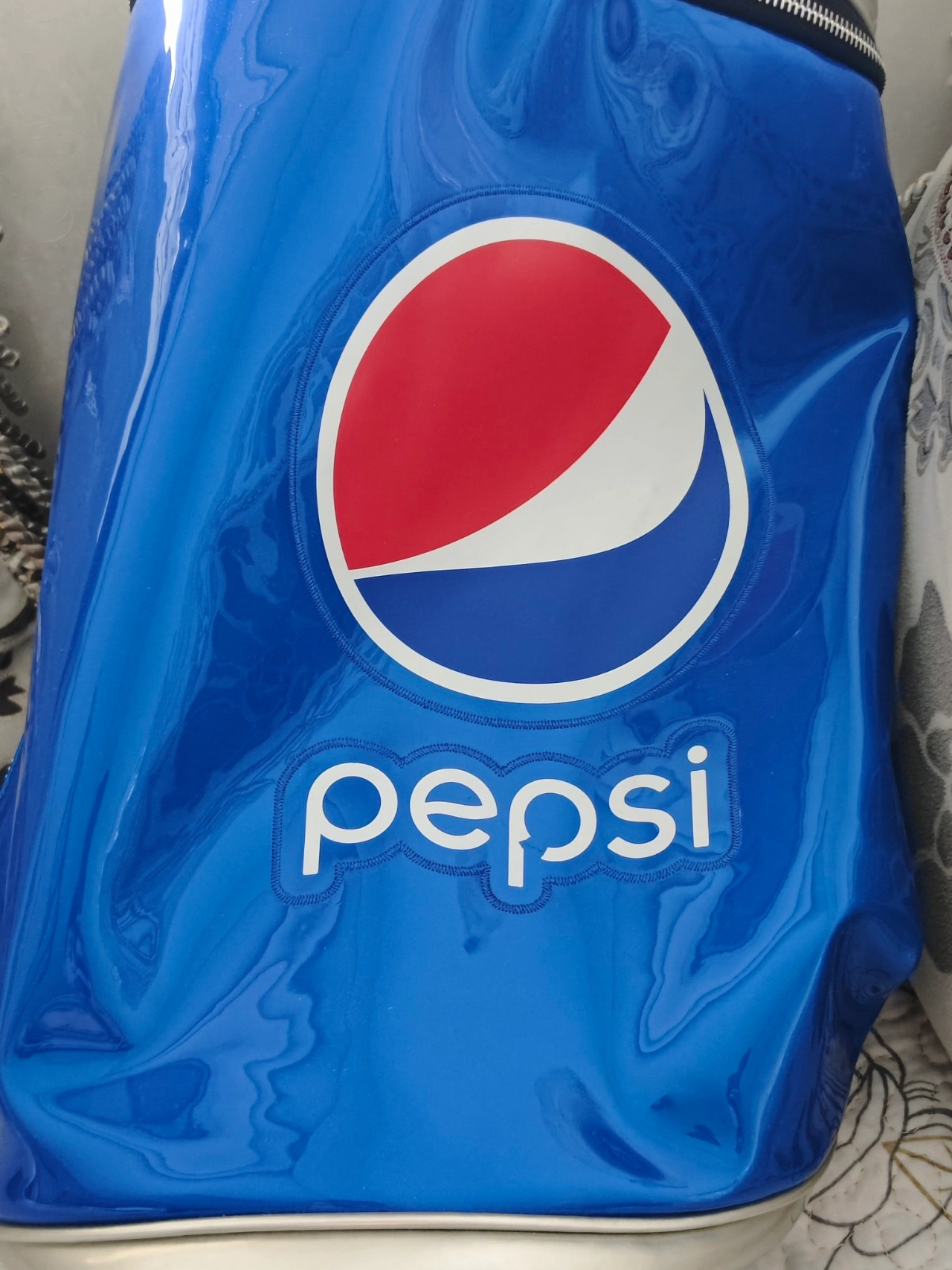custom review-Pepsi ПУ (полиуретан) Ведро-Формовая Сумка-Рюкзак Унисекс Синий Черный