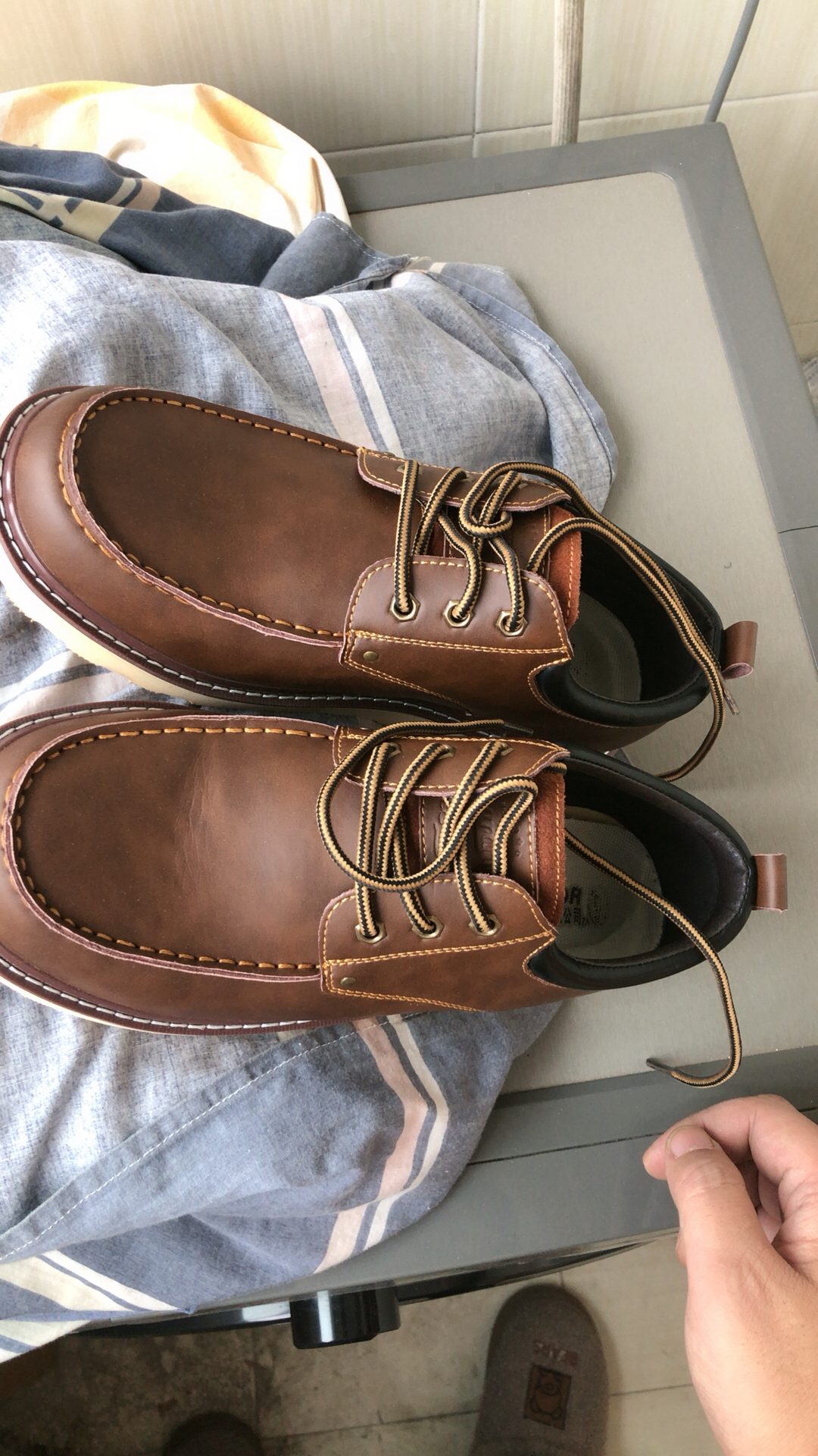 custom review-MADEN WORKWEAR Collection Спилок коровьей кожи ботинки Мартин мужские коричневые осенние