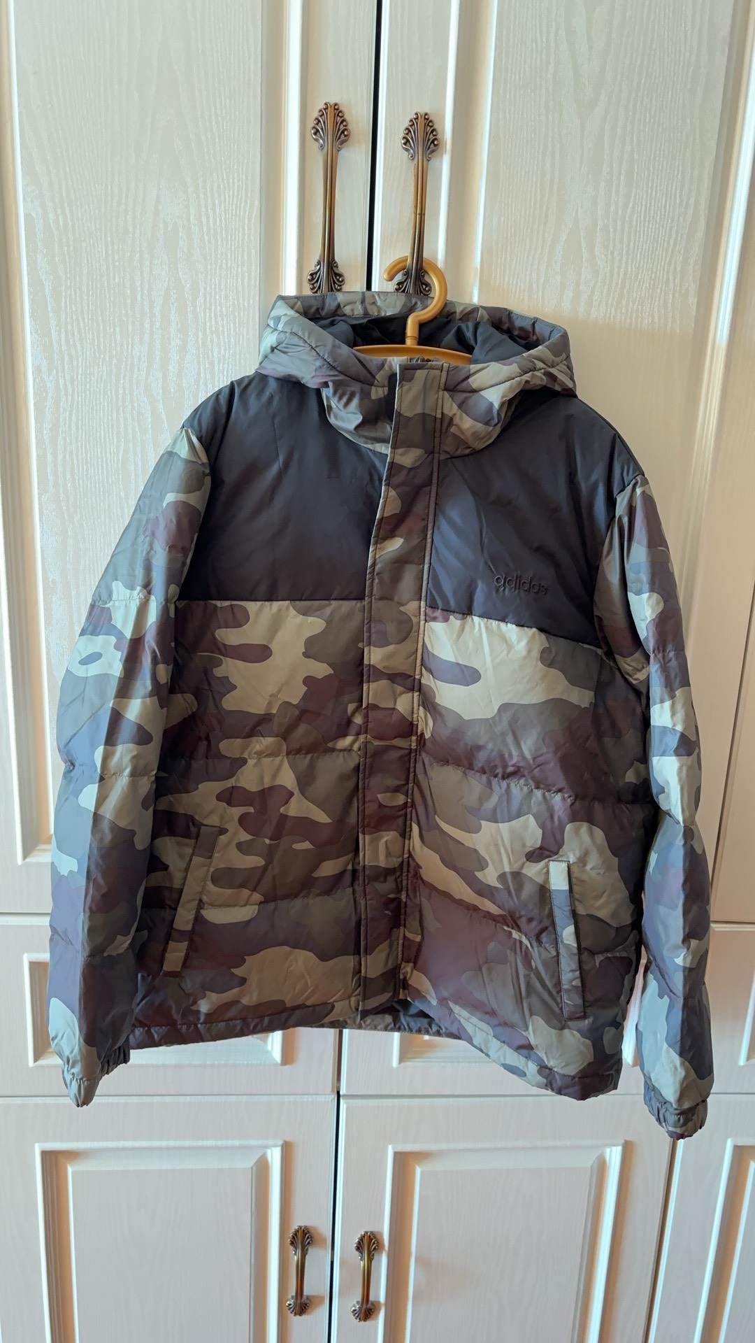 custom review-ADIDAS NEO Пуховик Зимний Мужской Камуфляж