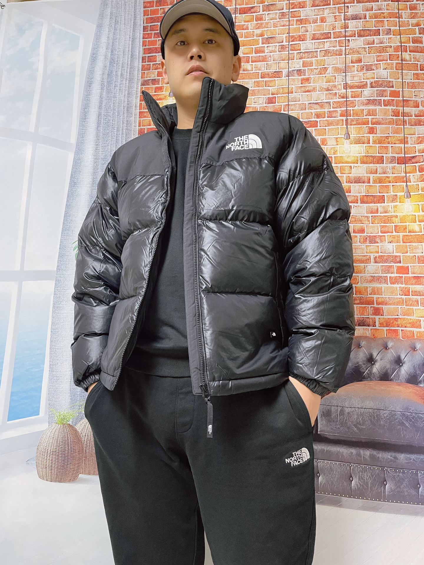 custom review-THE NORTH FACE Nuptse M'S ON Шар Куртка Пуховая куртка Мужской Черный