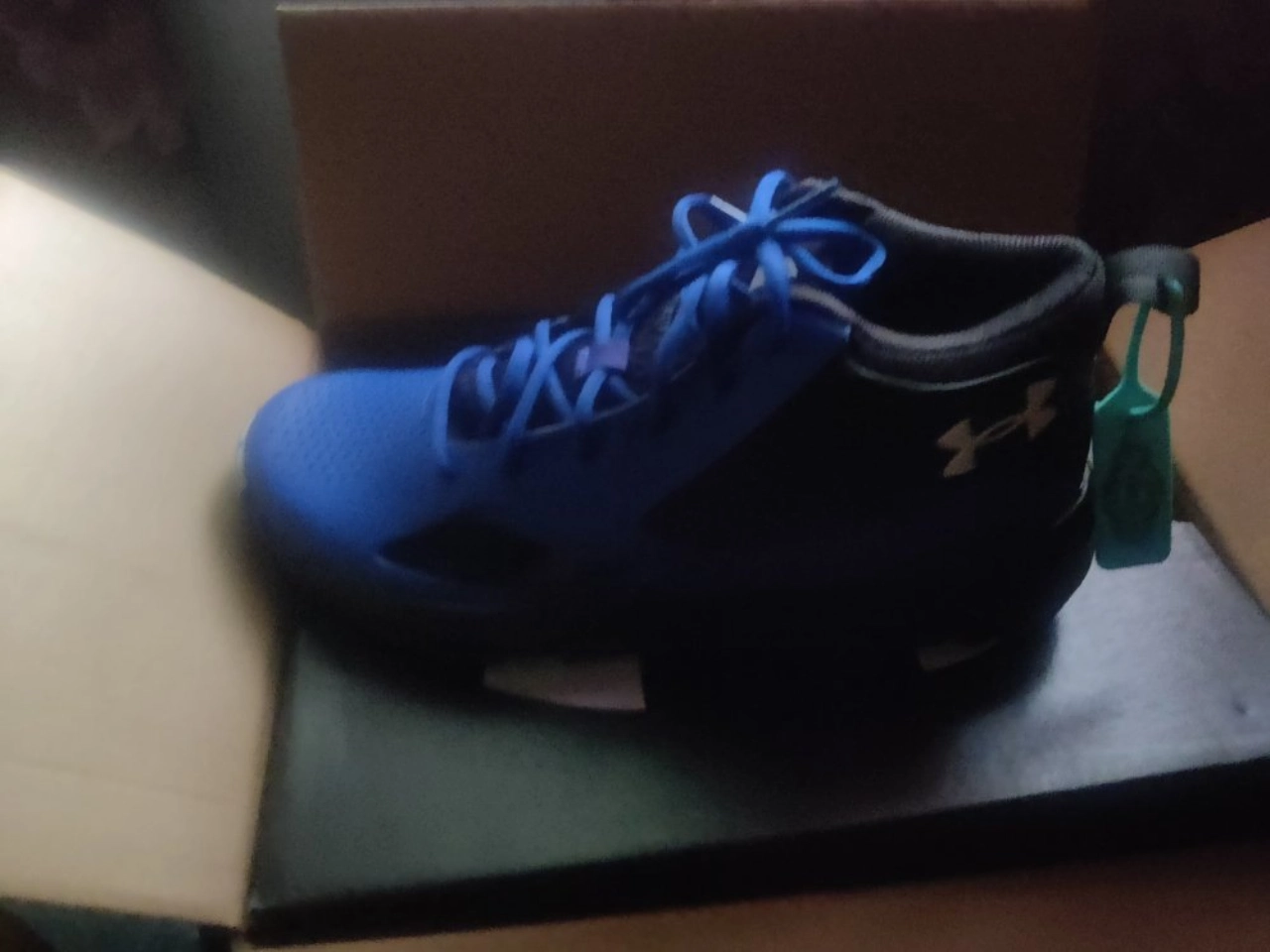 custom review-Under Armour Lockdown 5 MID Топ Винтажные баскетбольные кроссовки Мужской Синий