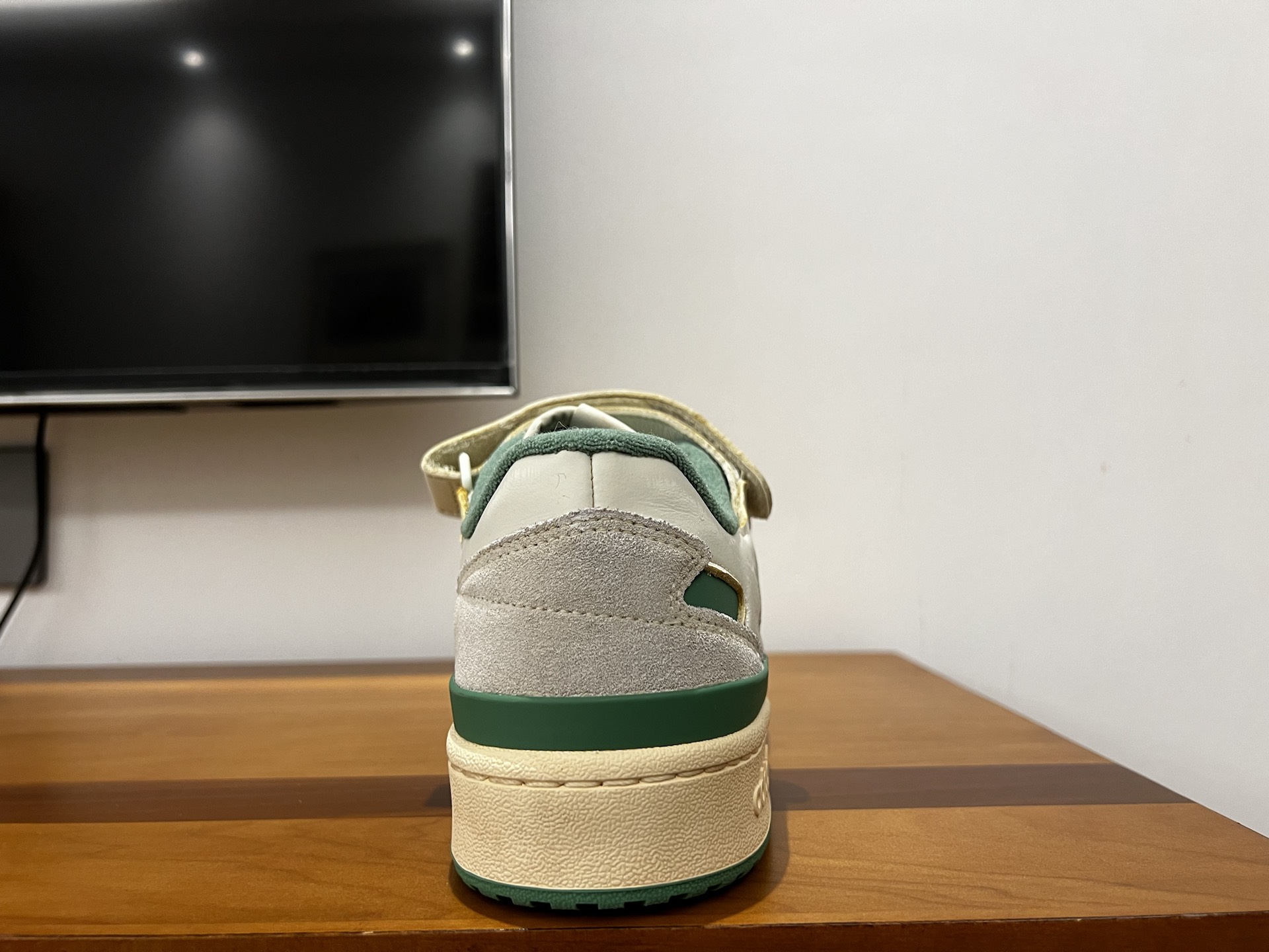 custom review-Adidas Originals FORUM Low Топ Скейтборд Кроссовки Унисекс Белый Зеленый