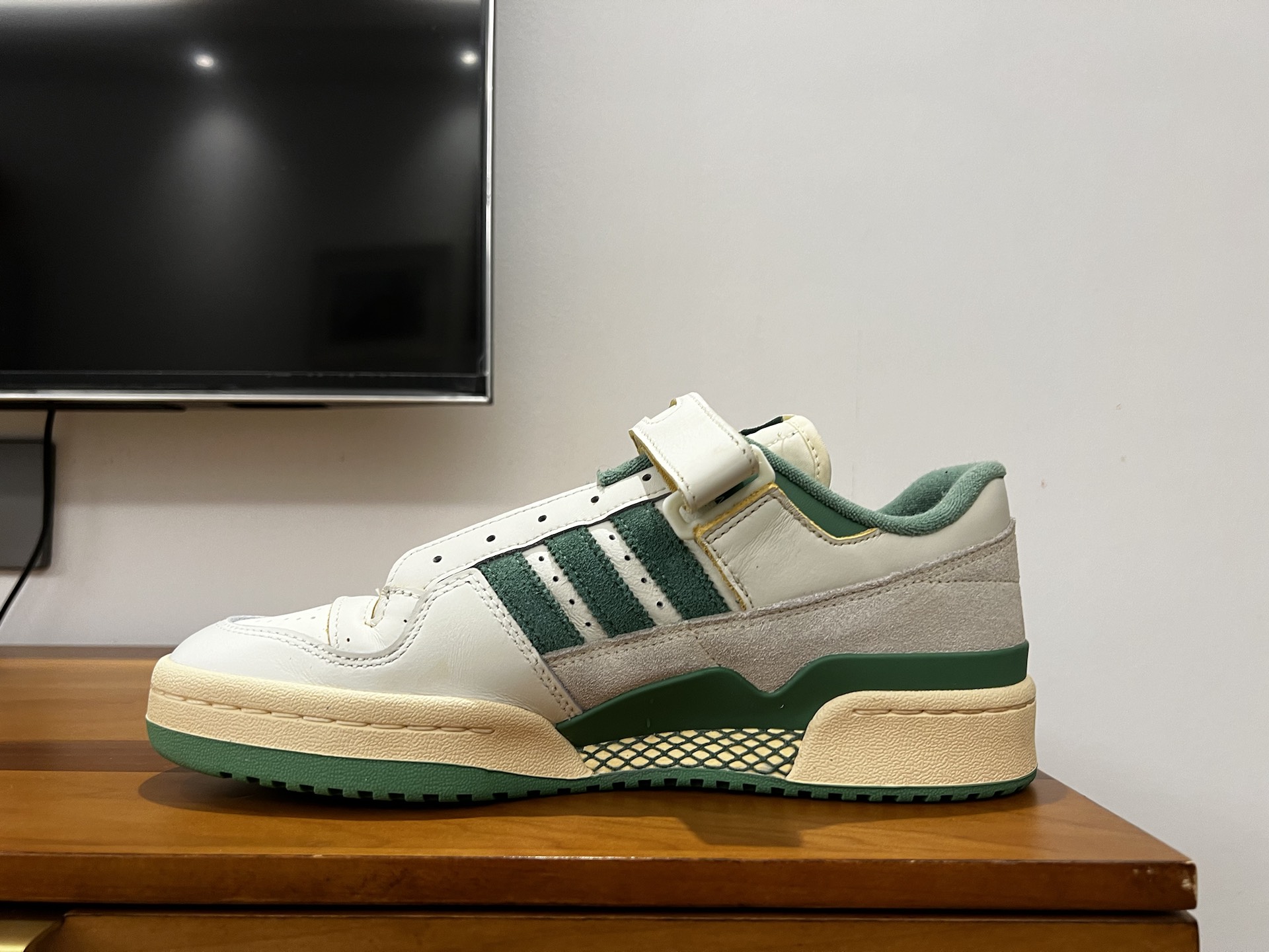 custom review-Adidas Originals FORUM Low Топ Скейтборд Кроссовки Унисекс Белый Зеленый