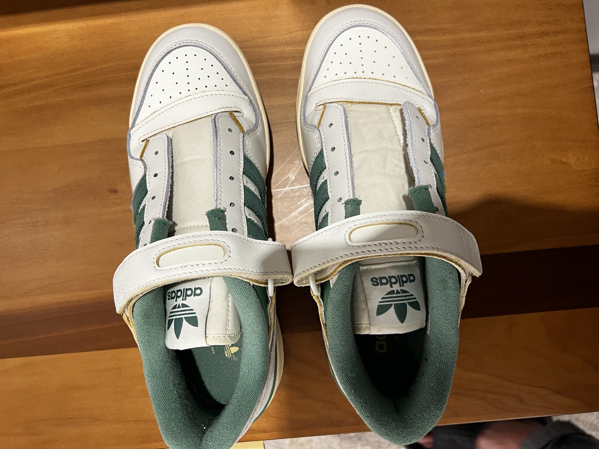 custom review-Adidas Originals FORUM Low Топ Скейтборд Кроссовки Унисекс Белый Зеленый