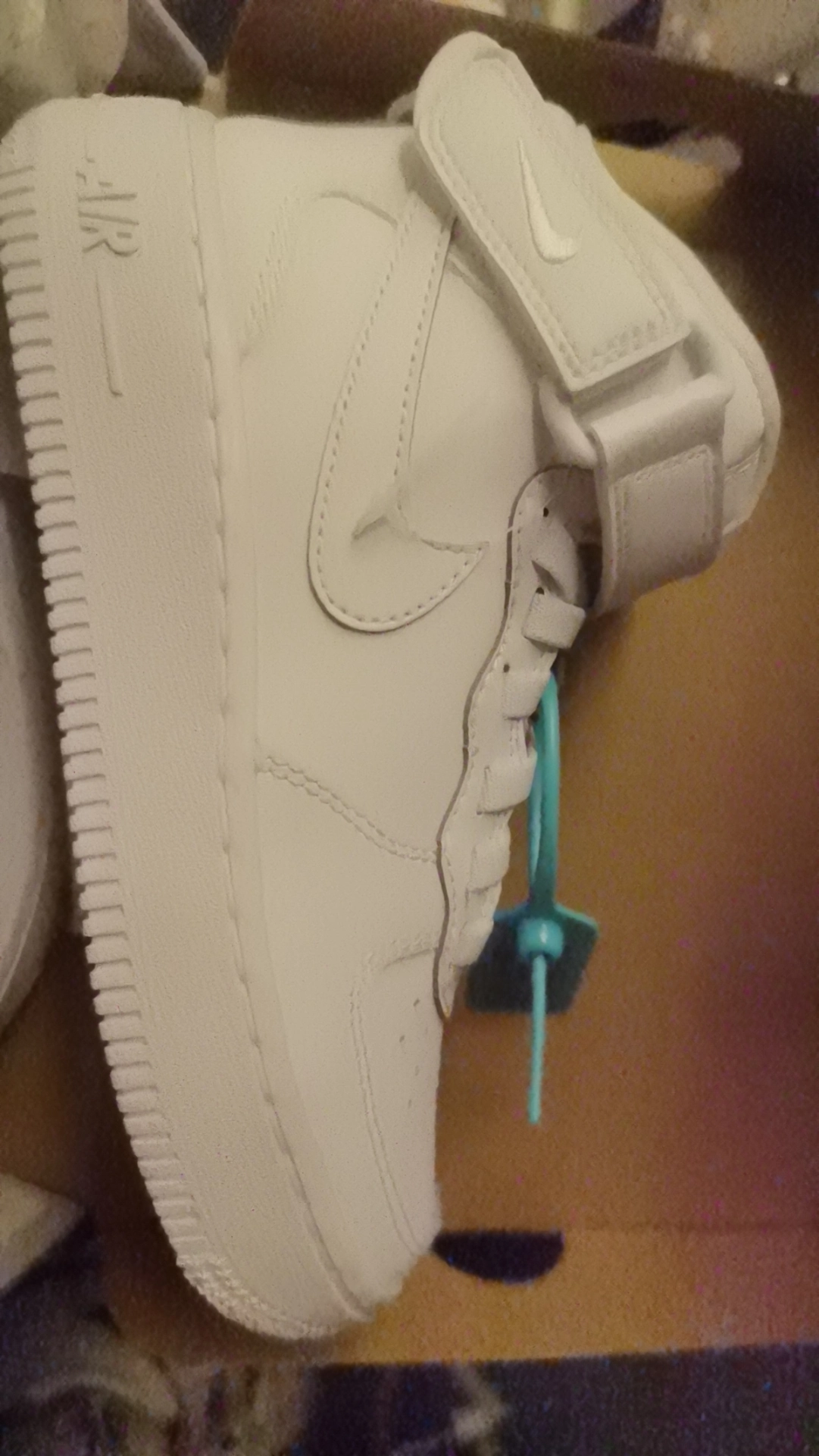 custom review-nike Амортизация Износостойкий MID Топ Детские Скейтбординги Белый