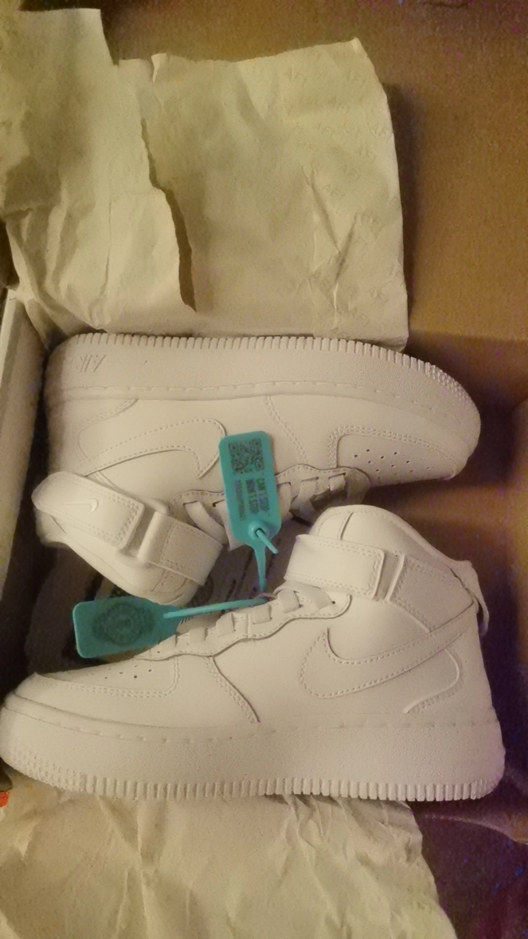 custom review-nike Амортизация Износостойкий MID Топ Детские Скейтбординги Белый