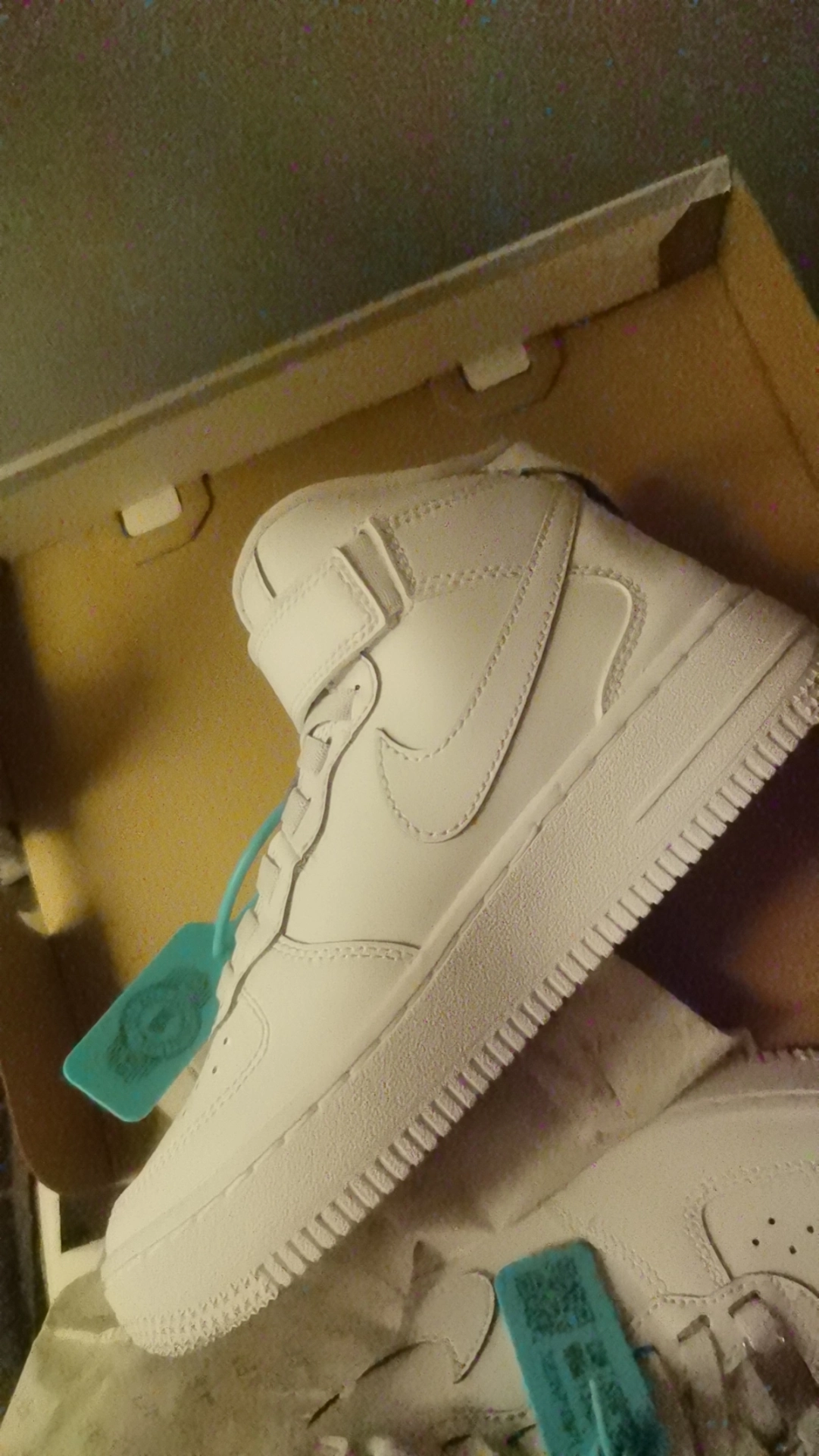 custom review-nike Амортизация Износостойкий MID Топ Детские Скейтбординги Белый