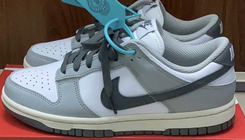 custom review-Nike Dunk Low Топ Кроссовки для скейтбординга Женские Белые Серые