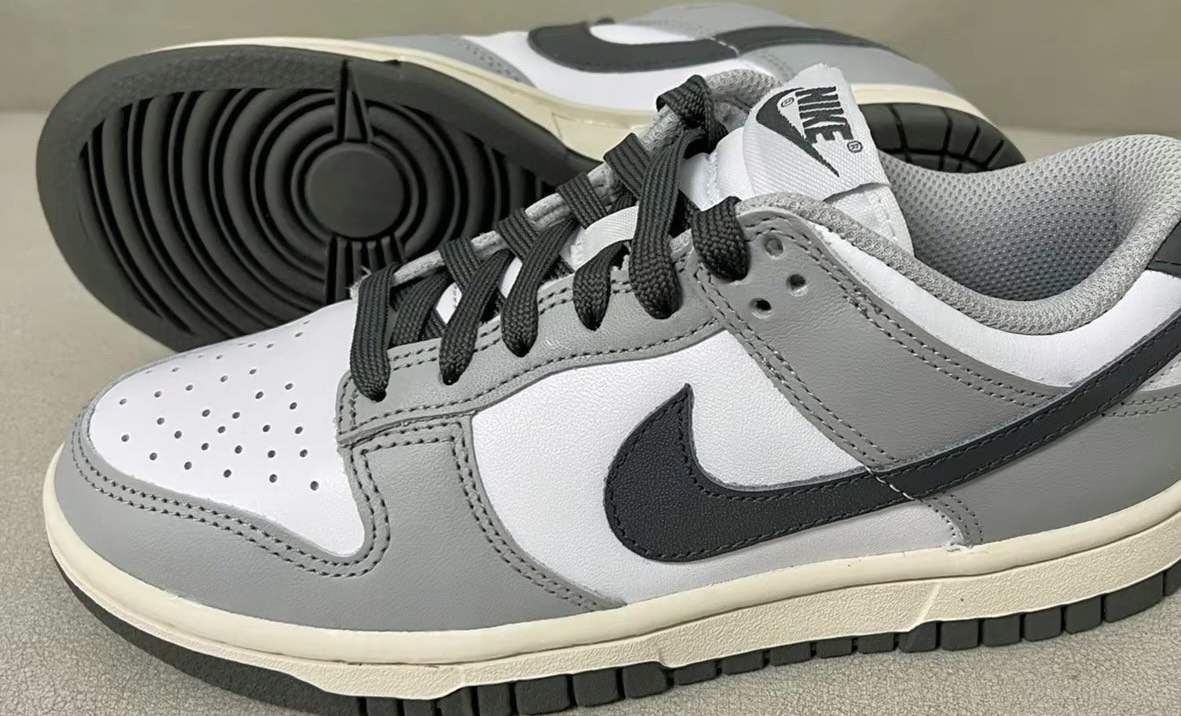 custom review-Nike Dunk Low Топ Кроссовки для скейтбординга Женские Белые Серые