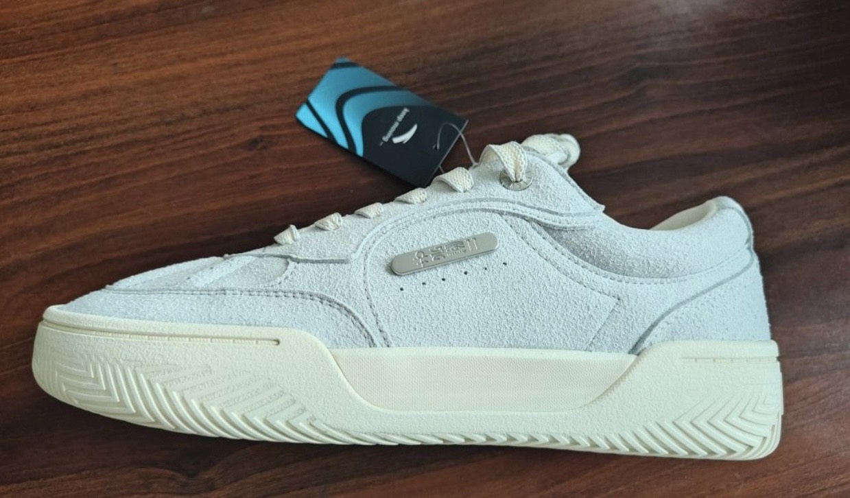custom review-Anta Owen Hélà TRIBE Cushioning, Wear Resistant Low Top Skateboard Shoes Unisex Light Gray
