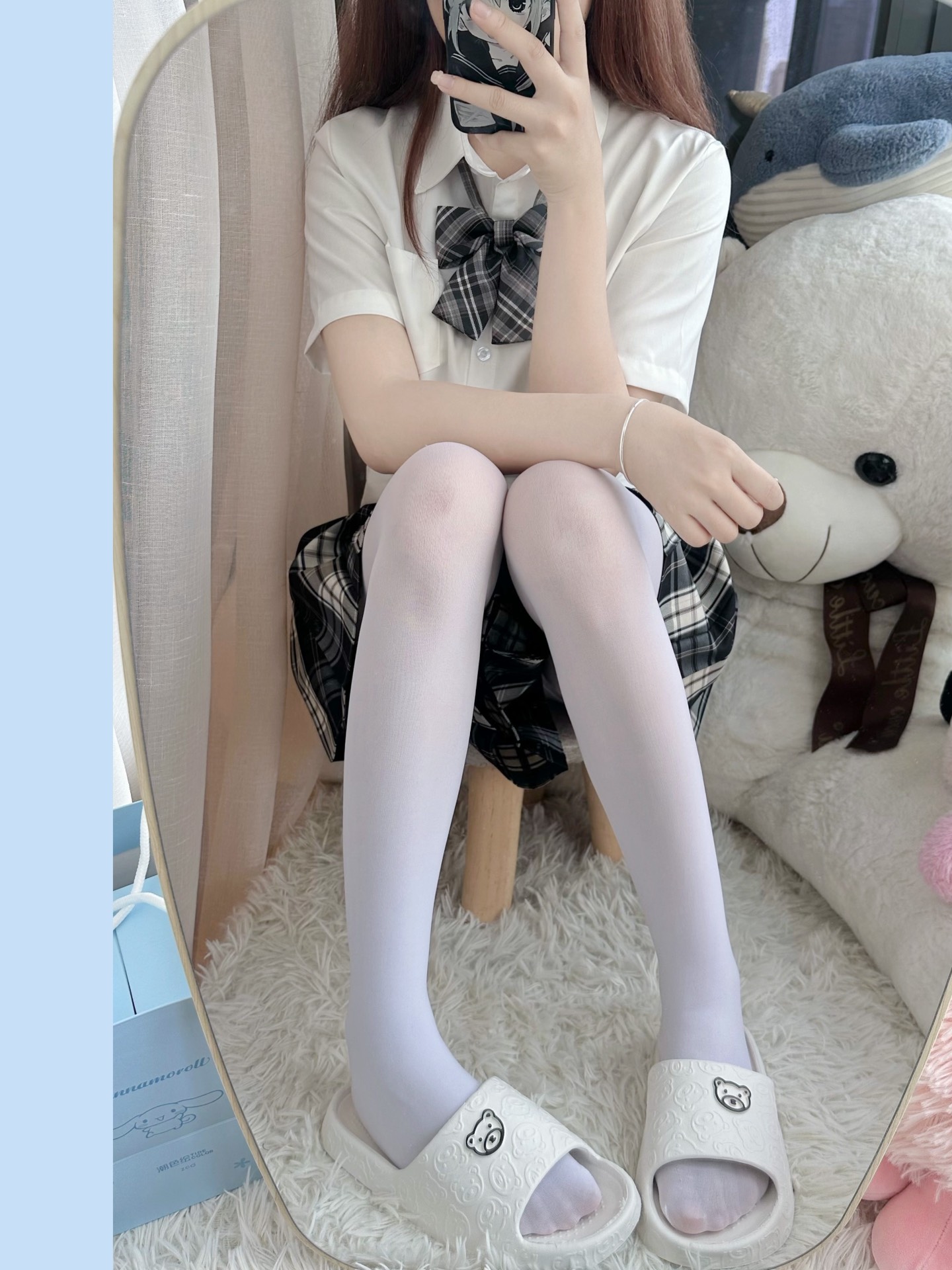 可爱jk女生🩵日常搭配分享