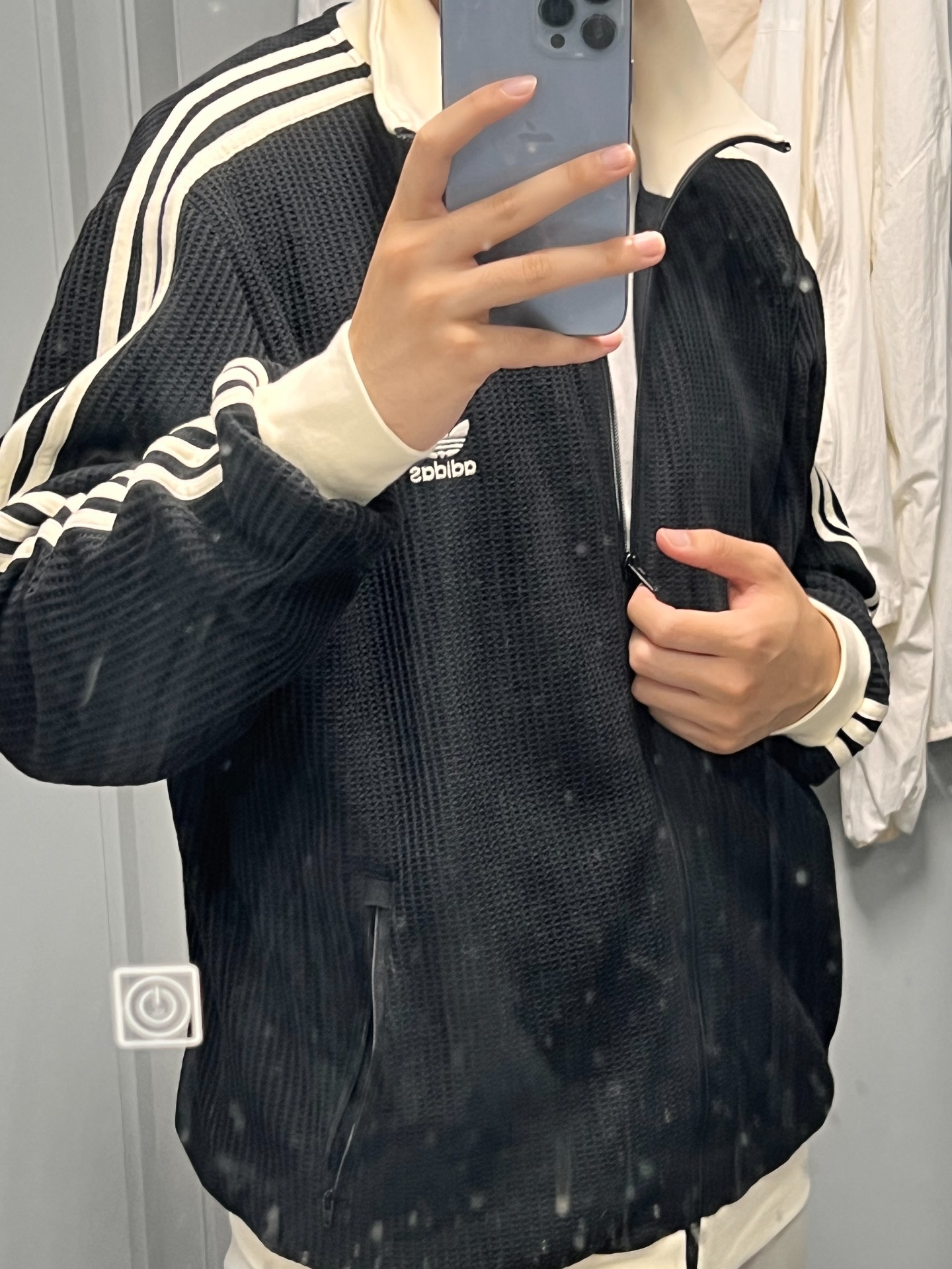 custom review-Adidas Originals Clover Series Outfit Куртки и Пальто Унисекс Черный