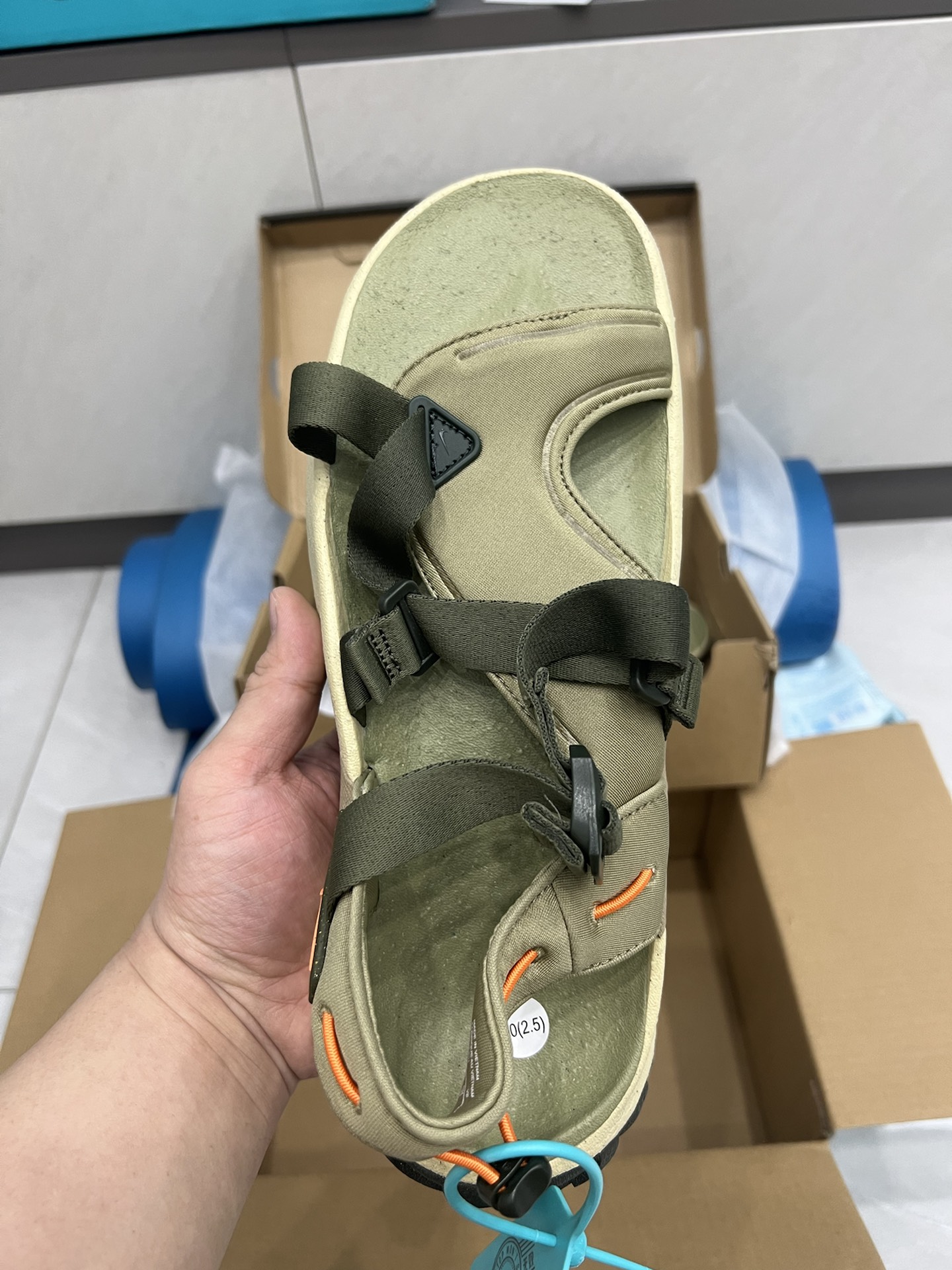 custom review-Nike Oneonta NN Sandals Beach Sandals Men's Olive Green