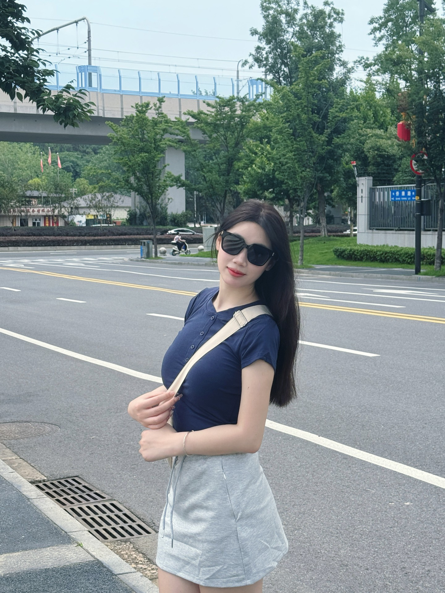 韩女心机tips夏日必备大框墨镜