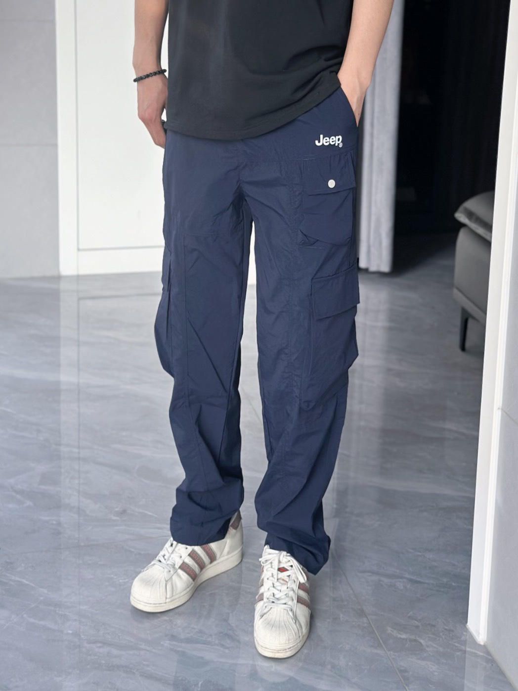 酷飒男生宝藏工装裤 藏青色也超绝‼️