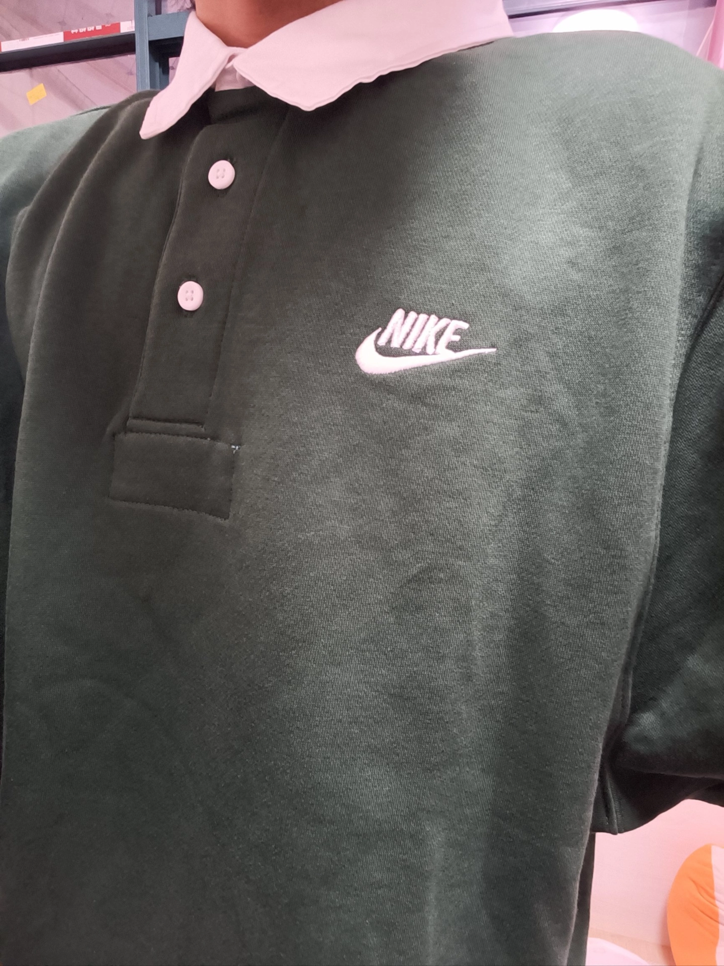 custom review-Nike Пихтовый Зеленый Мужской Поло