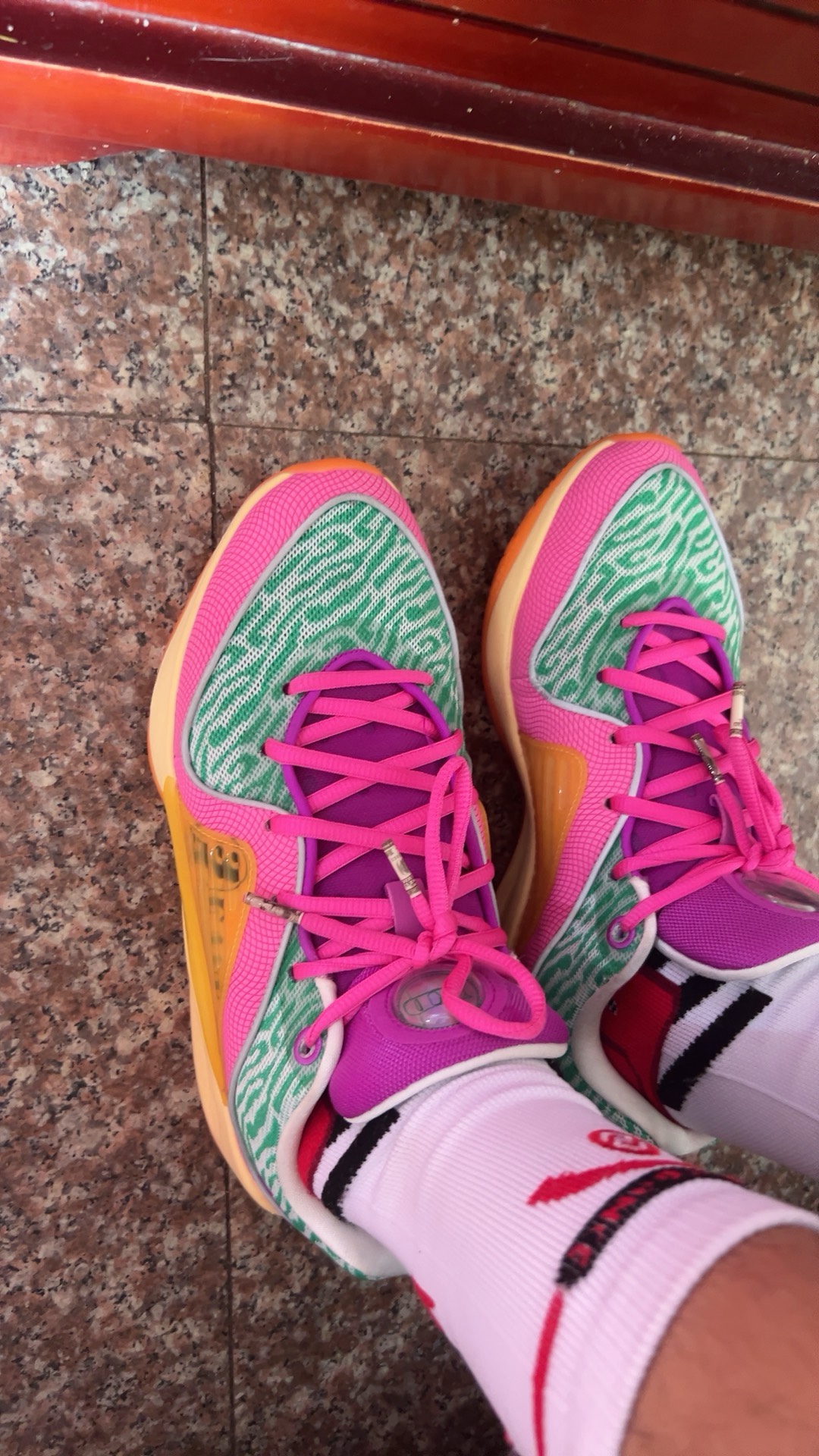 custom review-Nike KD 16 ASW EP All Star Low Топ Баскетбольные кроссовки Мужской Зеленый розовый Азиатская версия