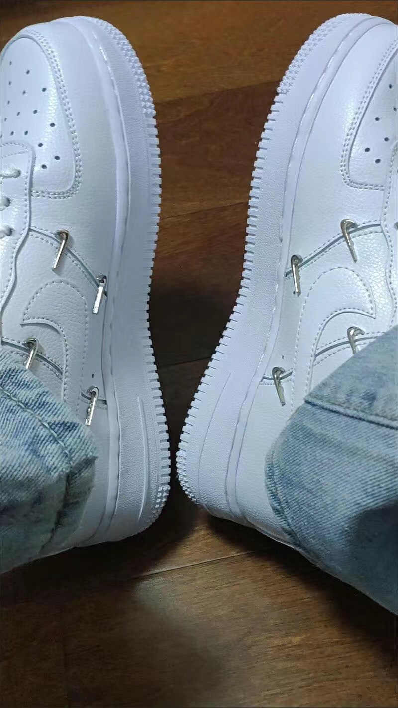 custom review-Nike Air Force 1 '07 Lx 'Sisterhood   White Metallic Silver' Women's