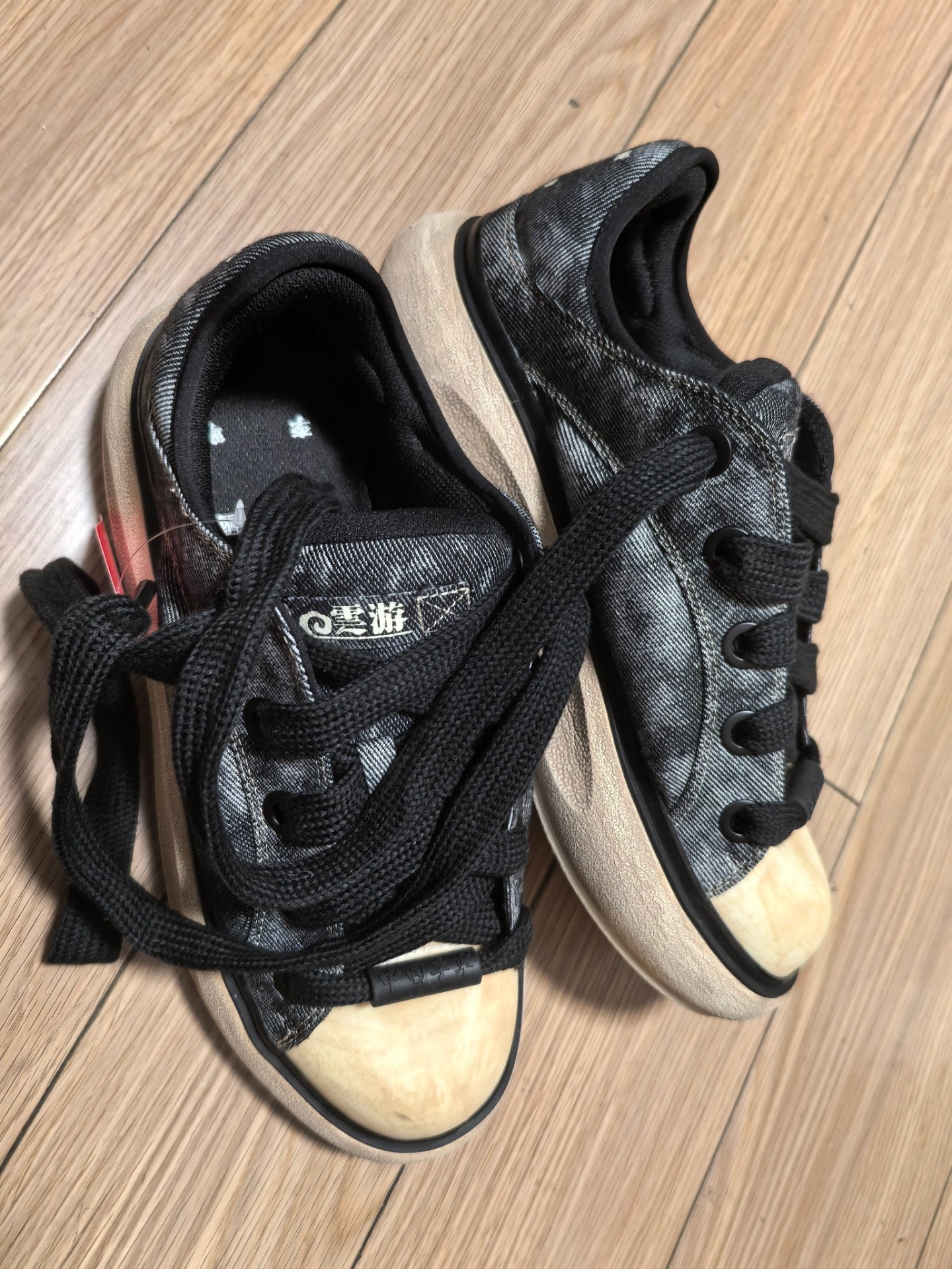 custom review-Лайнер Yun You C4D Амортизация Износостойкий Низкий Топ Повседневная Обувь Мужская Черный Белый