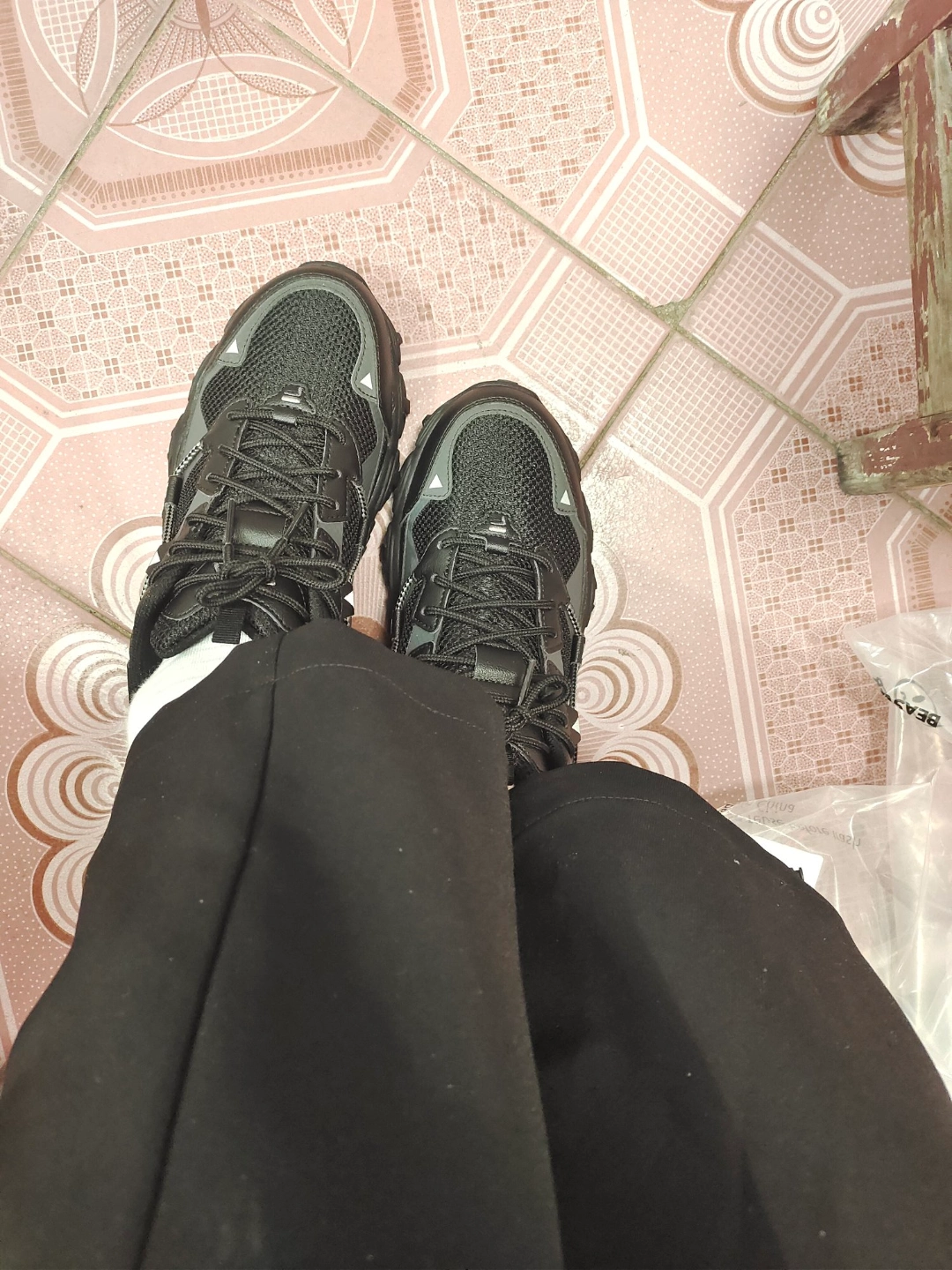 custom review-FILA Бег MIXR Futro Mixr Устойчивый к истиранию Низкий Топ Повседневная Обувь Унисекс Черный Серый