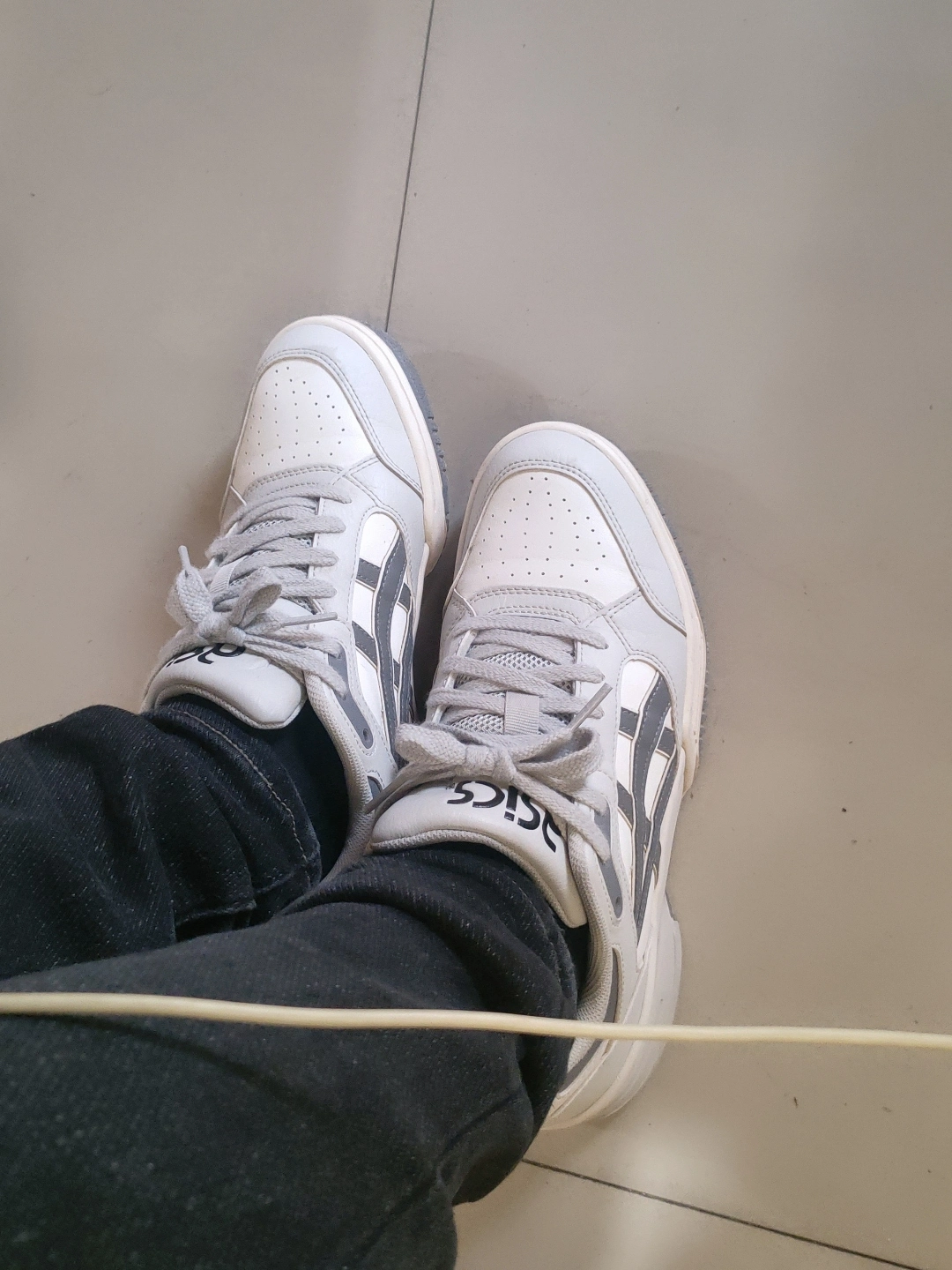 custom review-Asics Гель Spotlyte Low Топ Винтажные Баскетбольные Кроссовки Унисекс Белый Серый