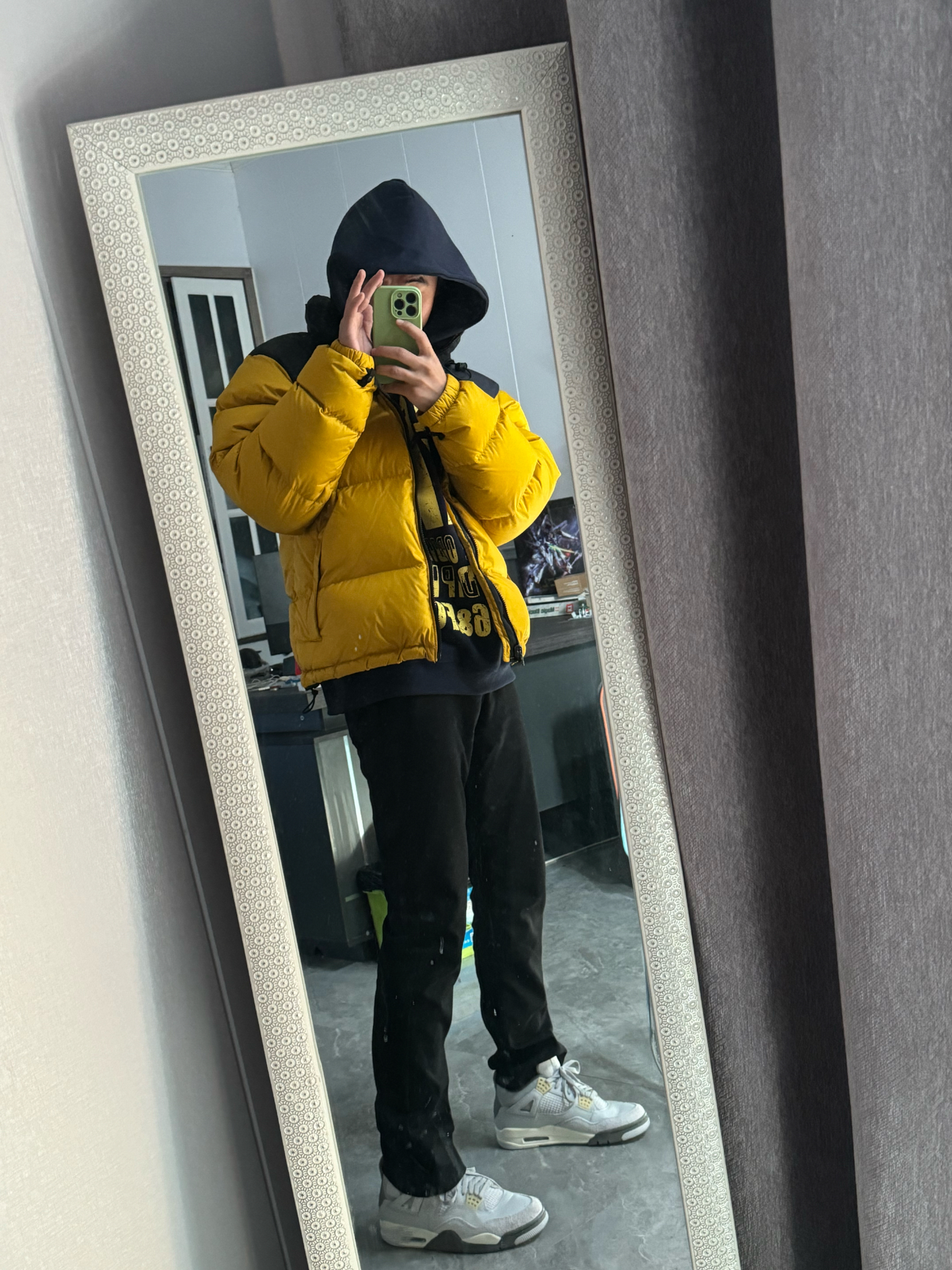 custom review-Jordan Air Jordan 4 SE MID Топ Винтажные Баскетбольные Кроссовки Унисекс Серый Зеленый