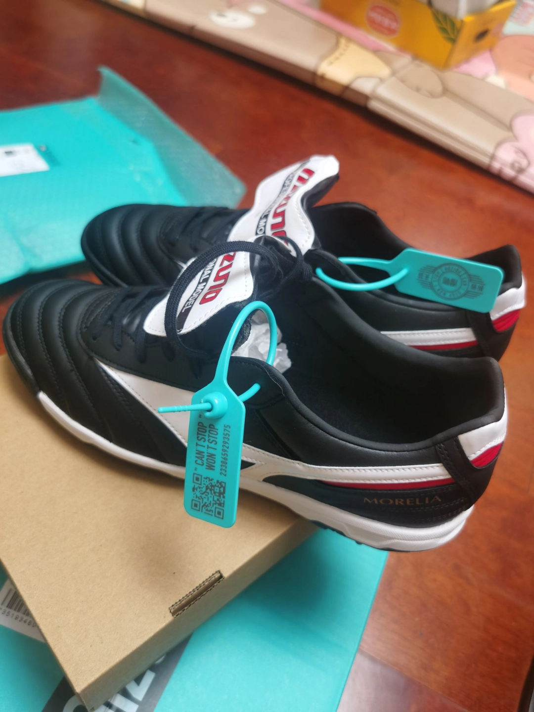 custom review-Mizuno Morelia Pro 2 TF Шипы Противоскользящие Устойчивые к износу Дышащие Футбольные бутсы Мужские Черный Белый