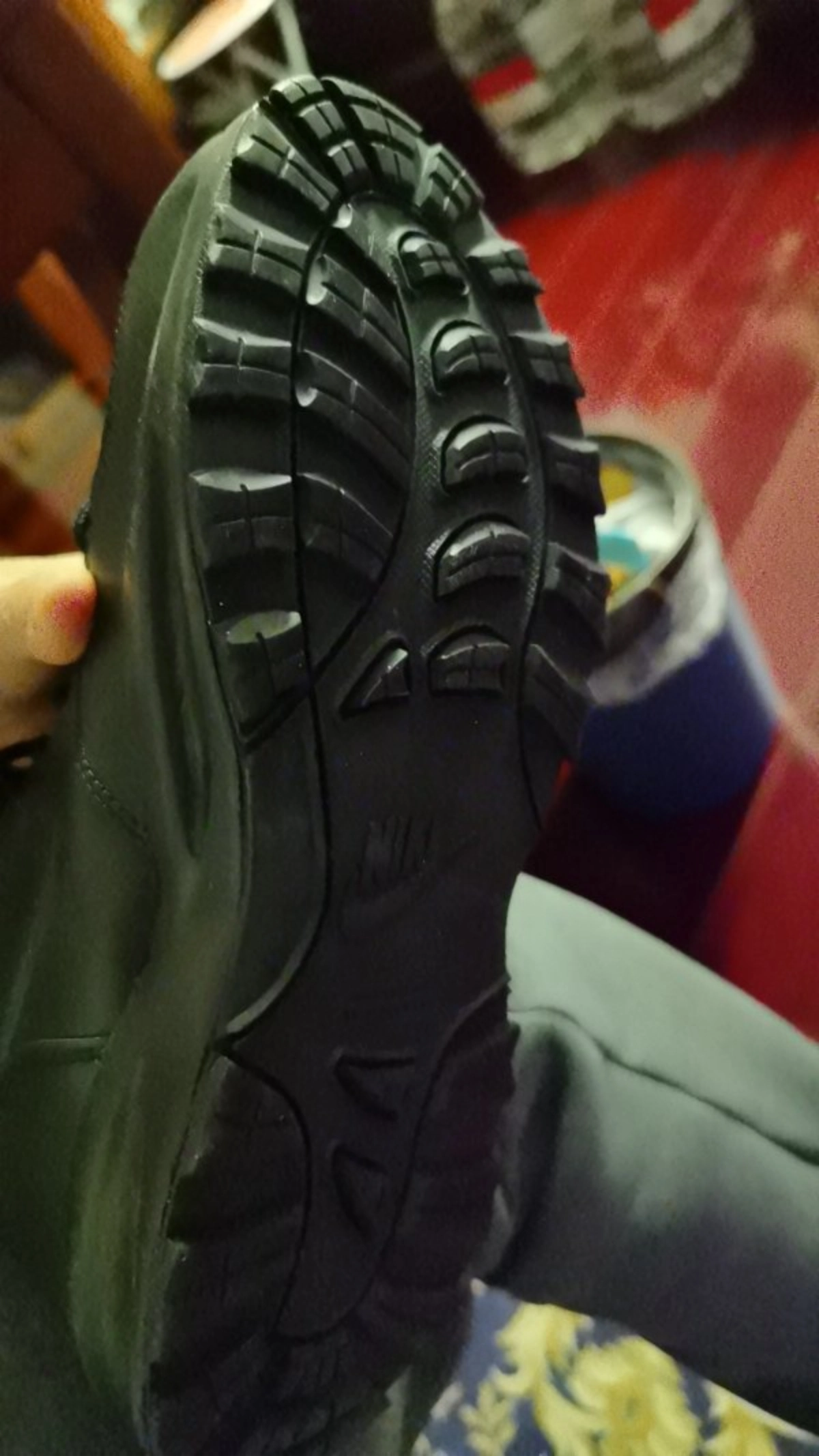 custom review-Nike Manoa Амортизация Противоскользящие Высокие Кеды Уличная Обувь Женские Черные