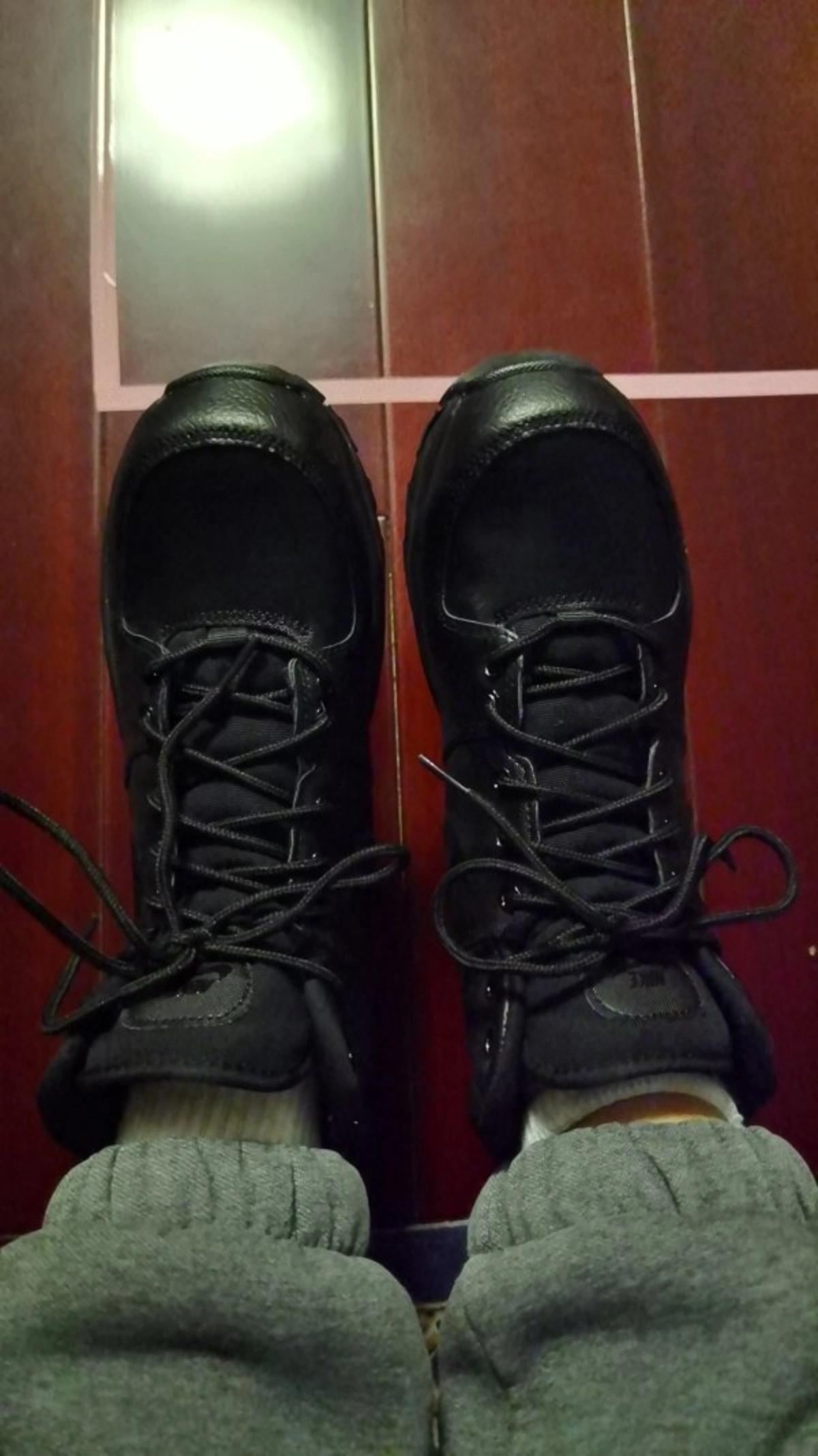 custom review-Nike Manoa Амортизация Противоскользящие Высокие Кеды Уличная Обувь Женские Черные