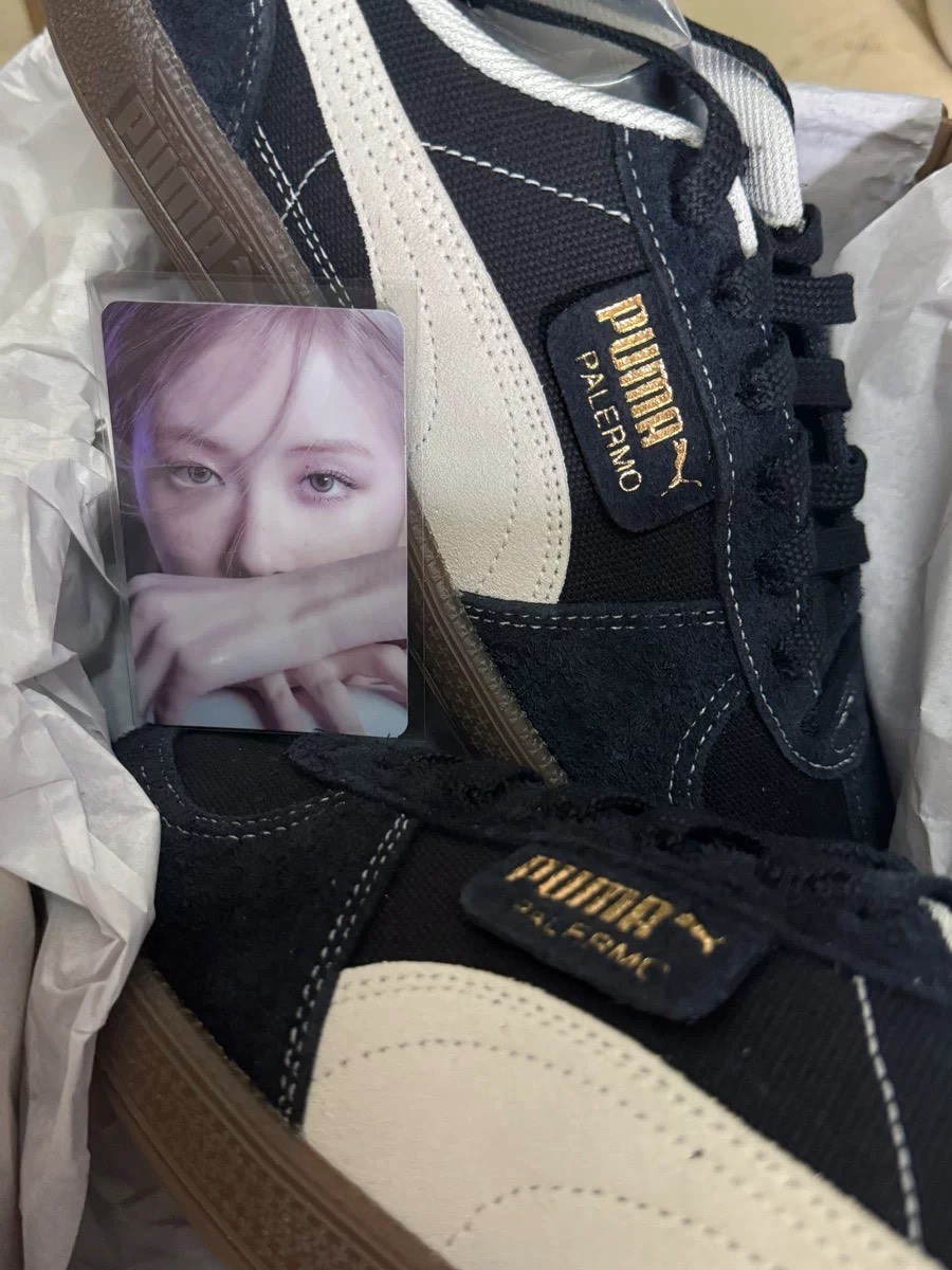 custom review-PUMA Palermo Vintage Low Топ Скейтборд Кроссовки Унисекс Черный Бежевый