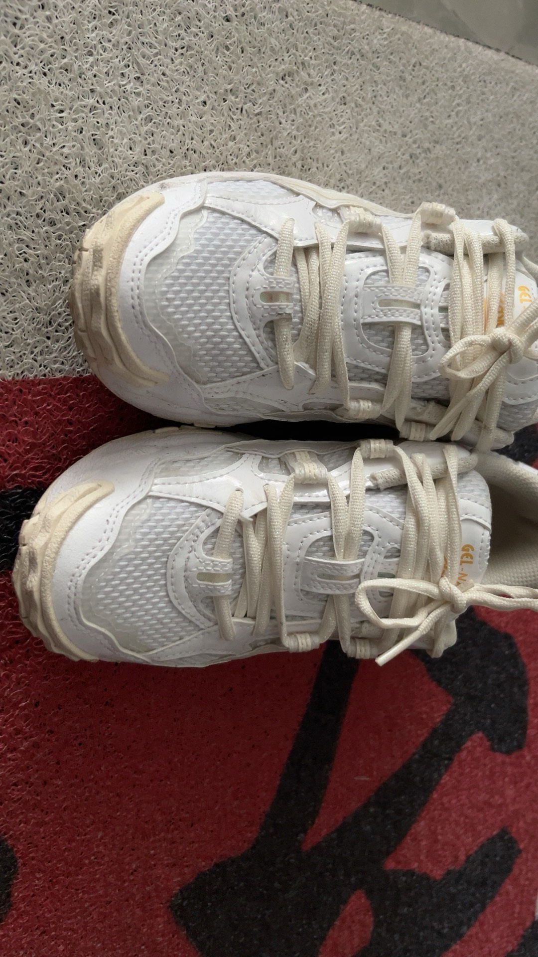 custom review-Asics Gel Nandi OG Удобный Текстиль Синтетическая Кожа Низкий Топ Беговые Кроссовки Женские Белые